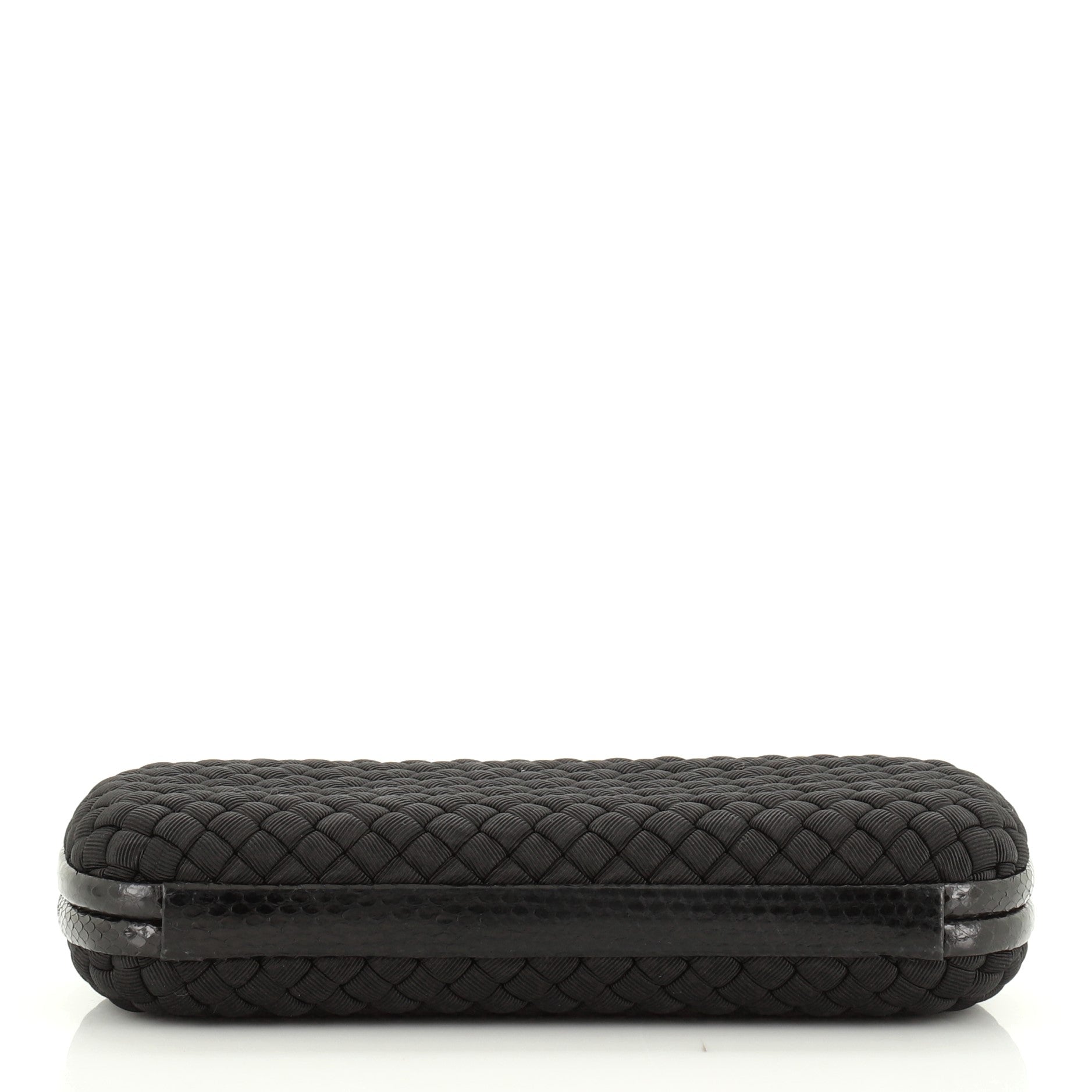Box Knot Clutch Intrecciato Satin Long