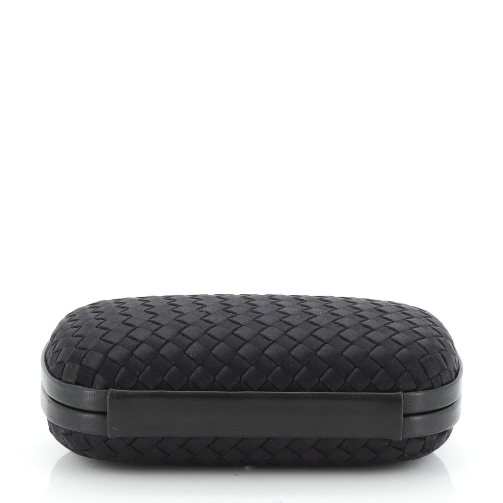 Box Knot Clutch Intrecciato Satin Small