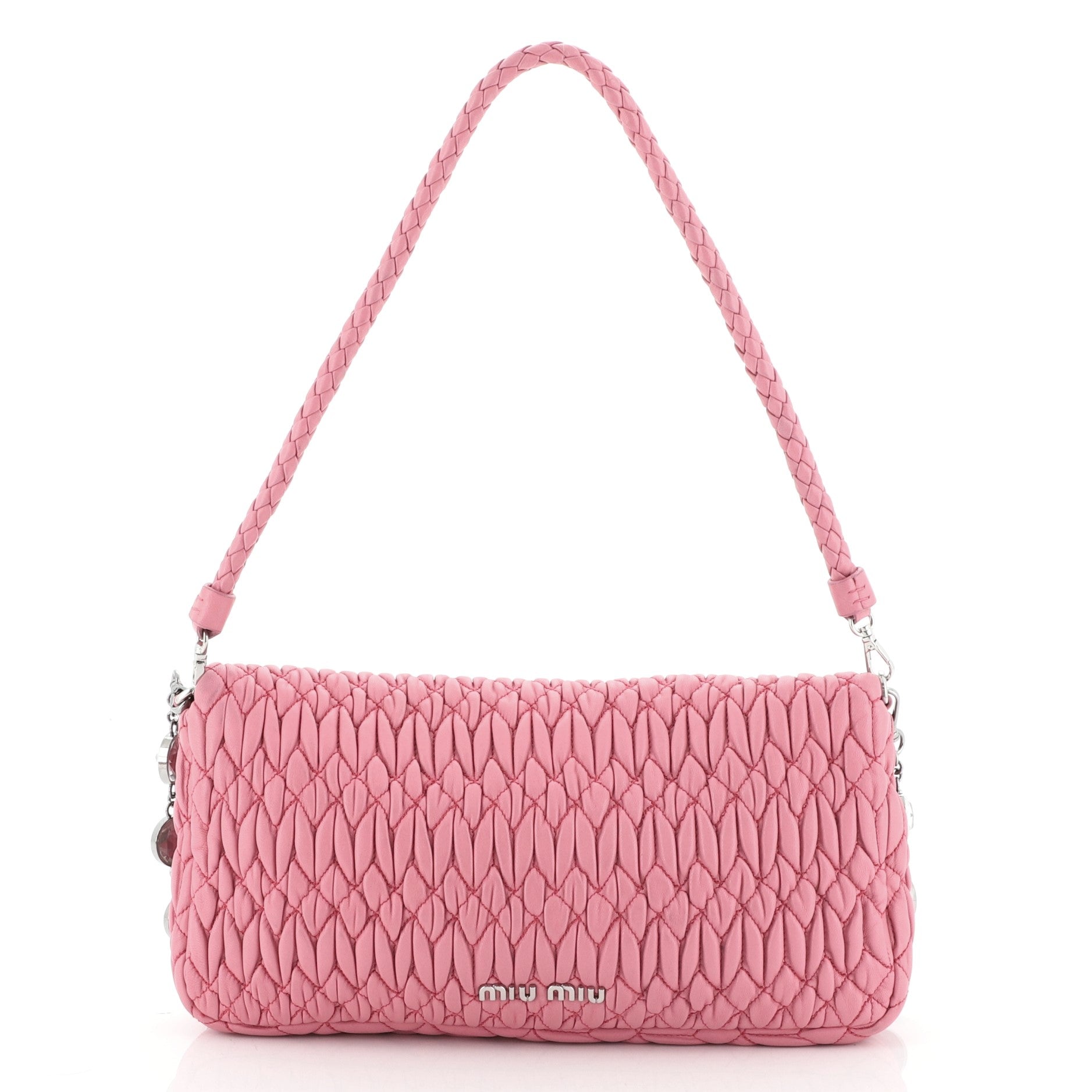 Crystal Clutch Matelasse Leather Medium