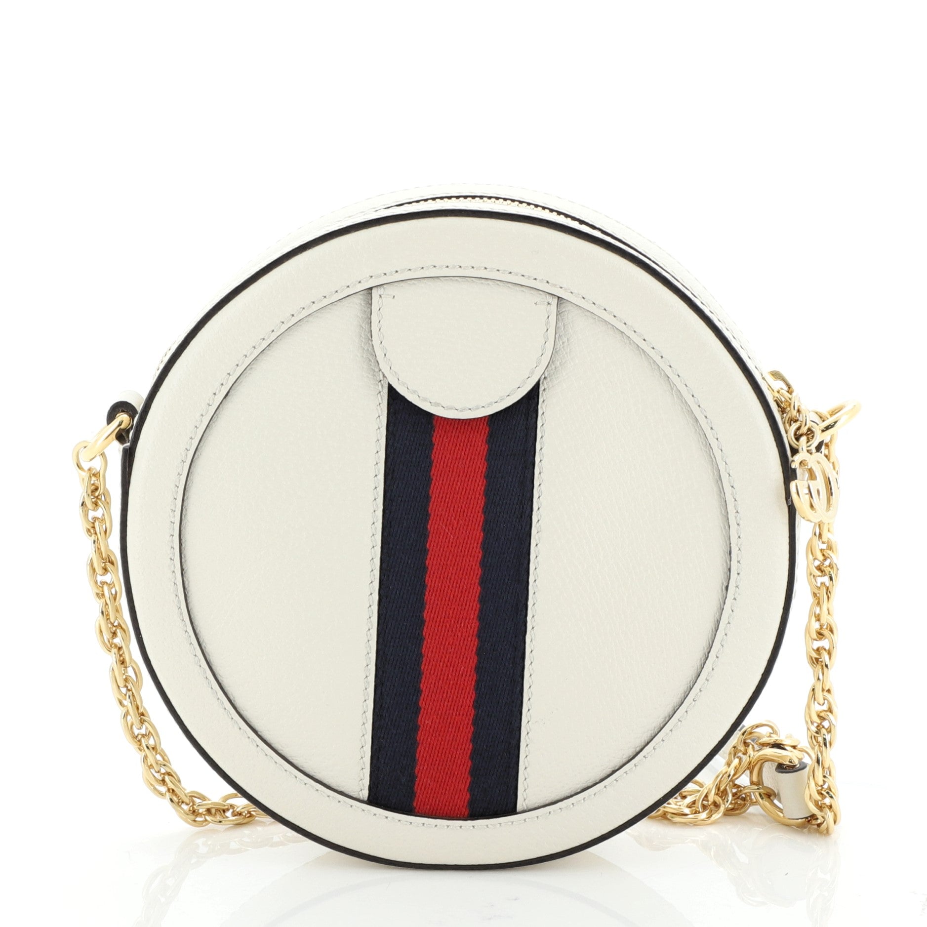 Ophidia Round Shoulder Bag Leather Mini