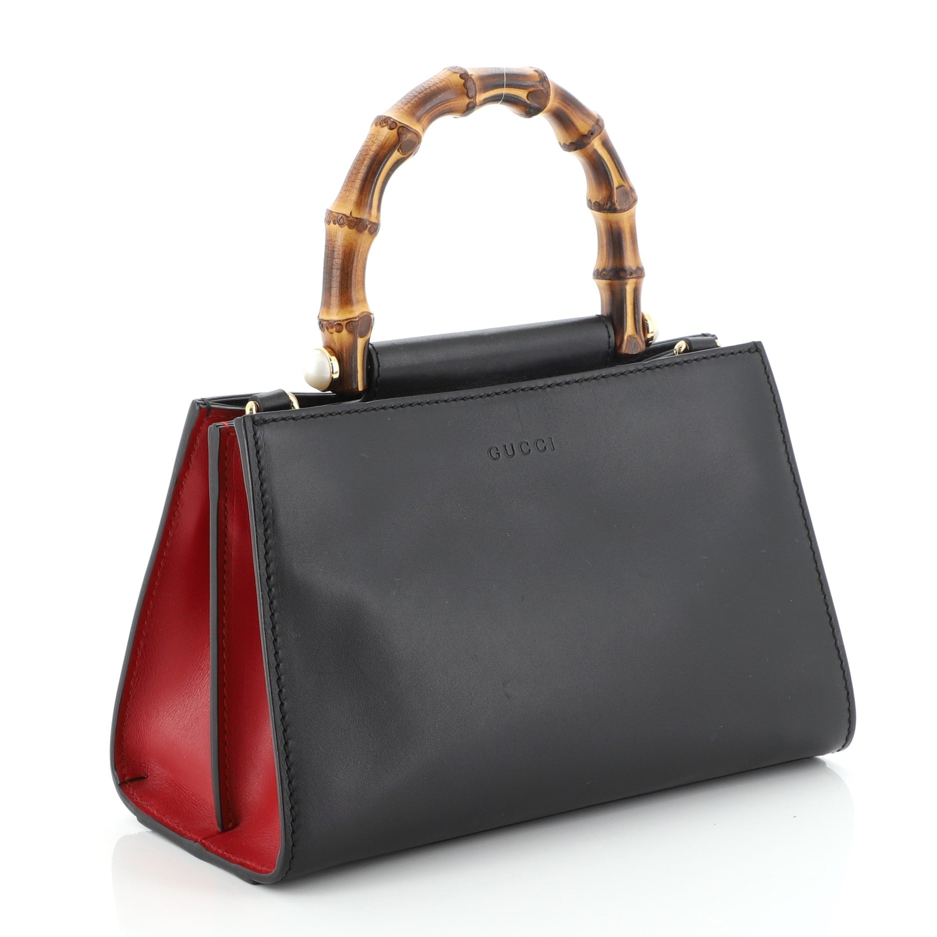 Nymphaea Top Handle Bag Leather Mini