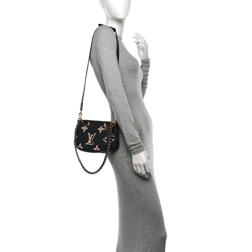 Empreinte Monogram Giant Multi Pochette Accessories Black Beige