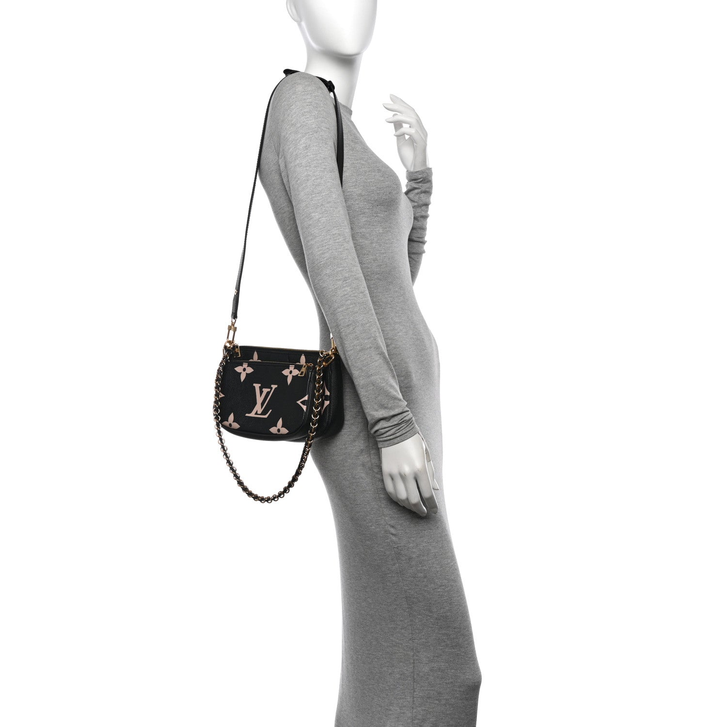 Empreinte Monogram Giant Multi Pochette Accessories Black Beige
