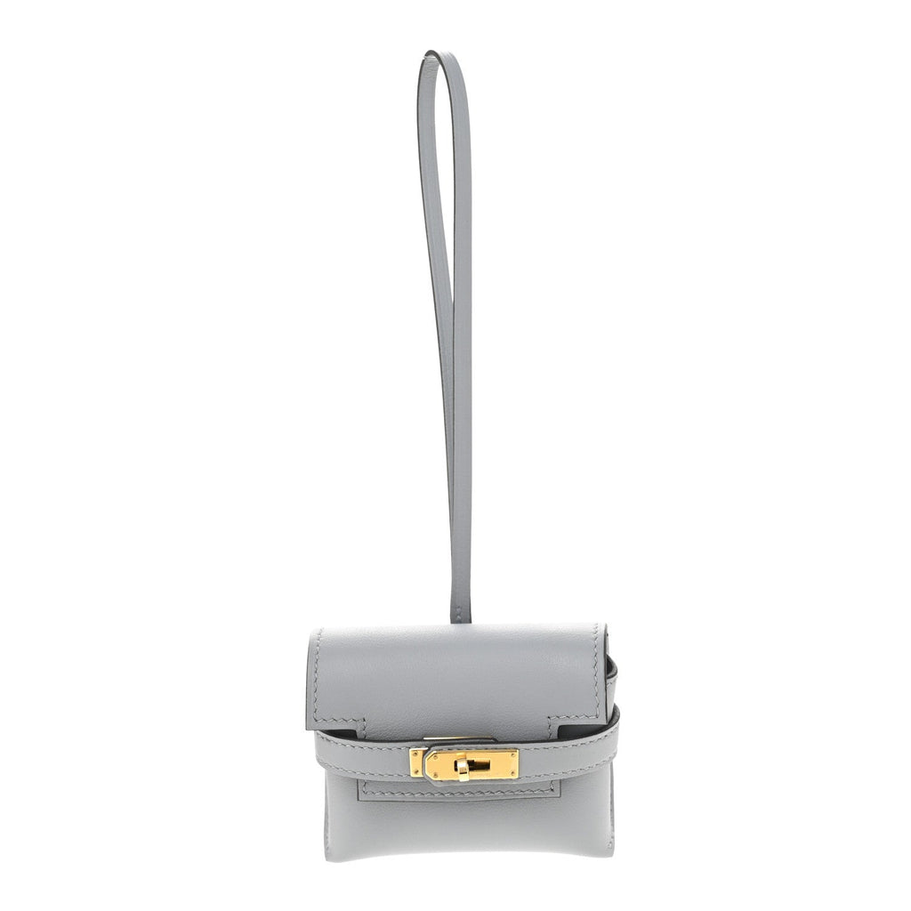 Swift Kelly Festival Bag Charm Gris Pantin