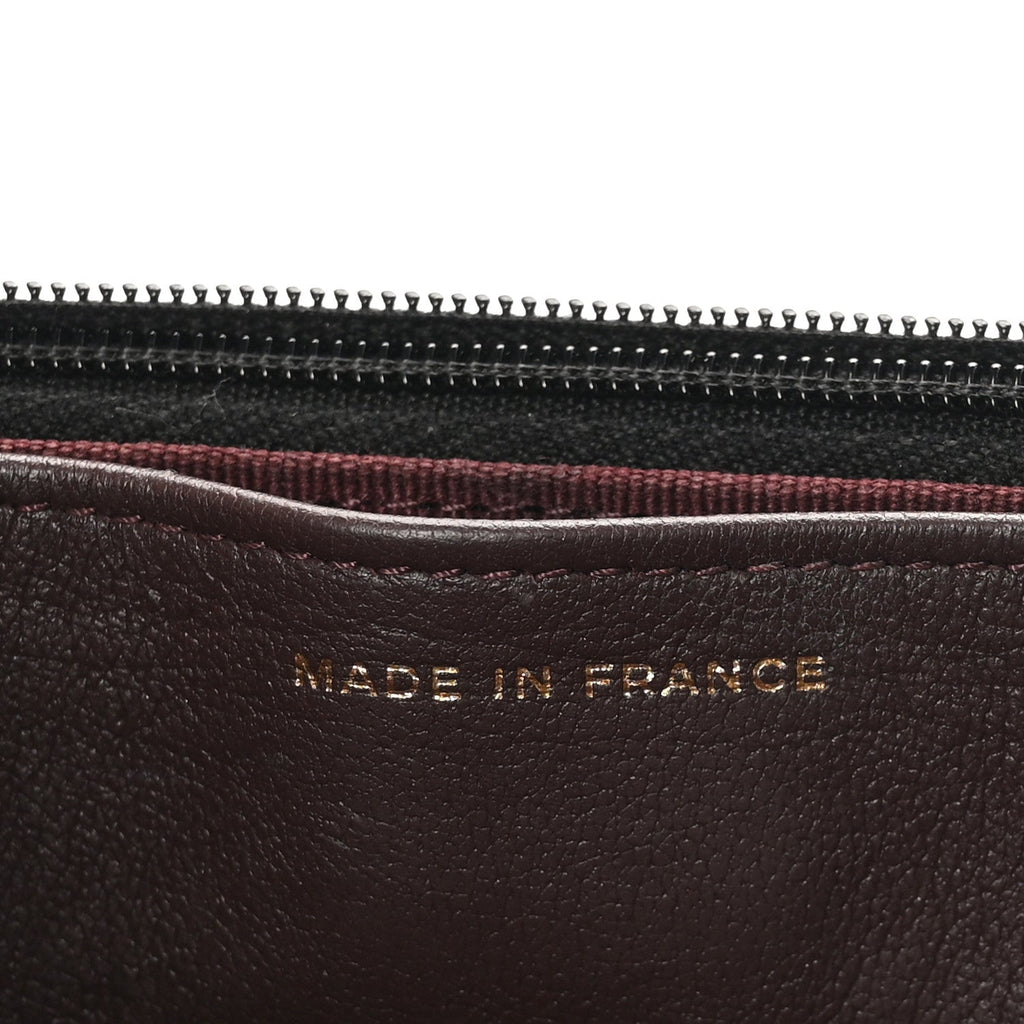 Lambskin Quilted Wallet On Chain WOC Black