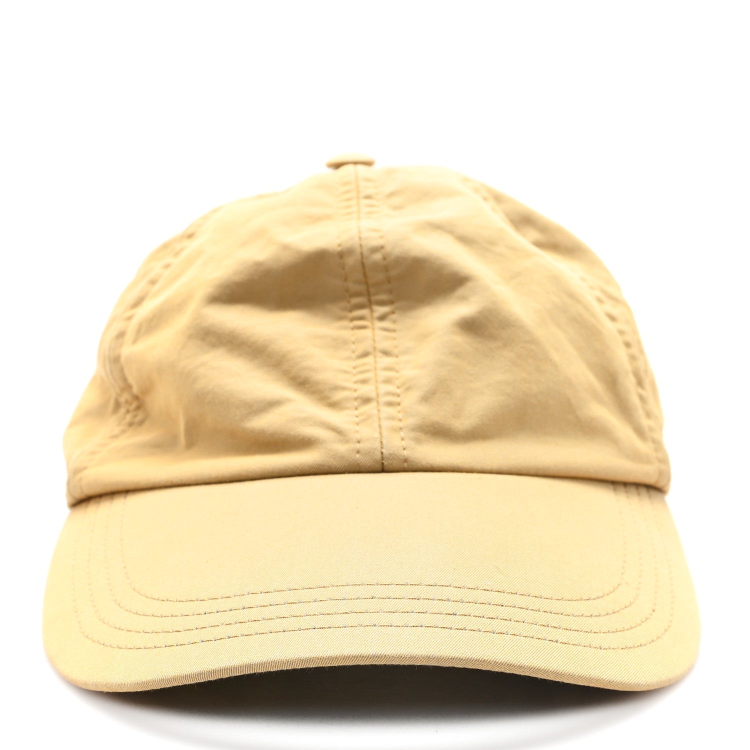 Cotton Logo Baseball Cap M Beige