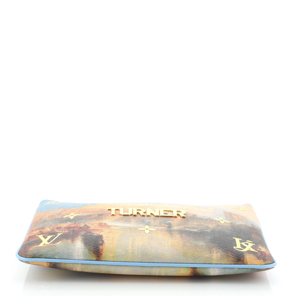 Pochette Clutch Limited Edition Jeff Koons Turner Print Canvas