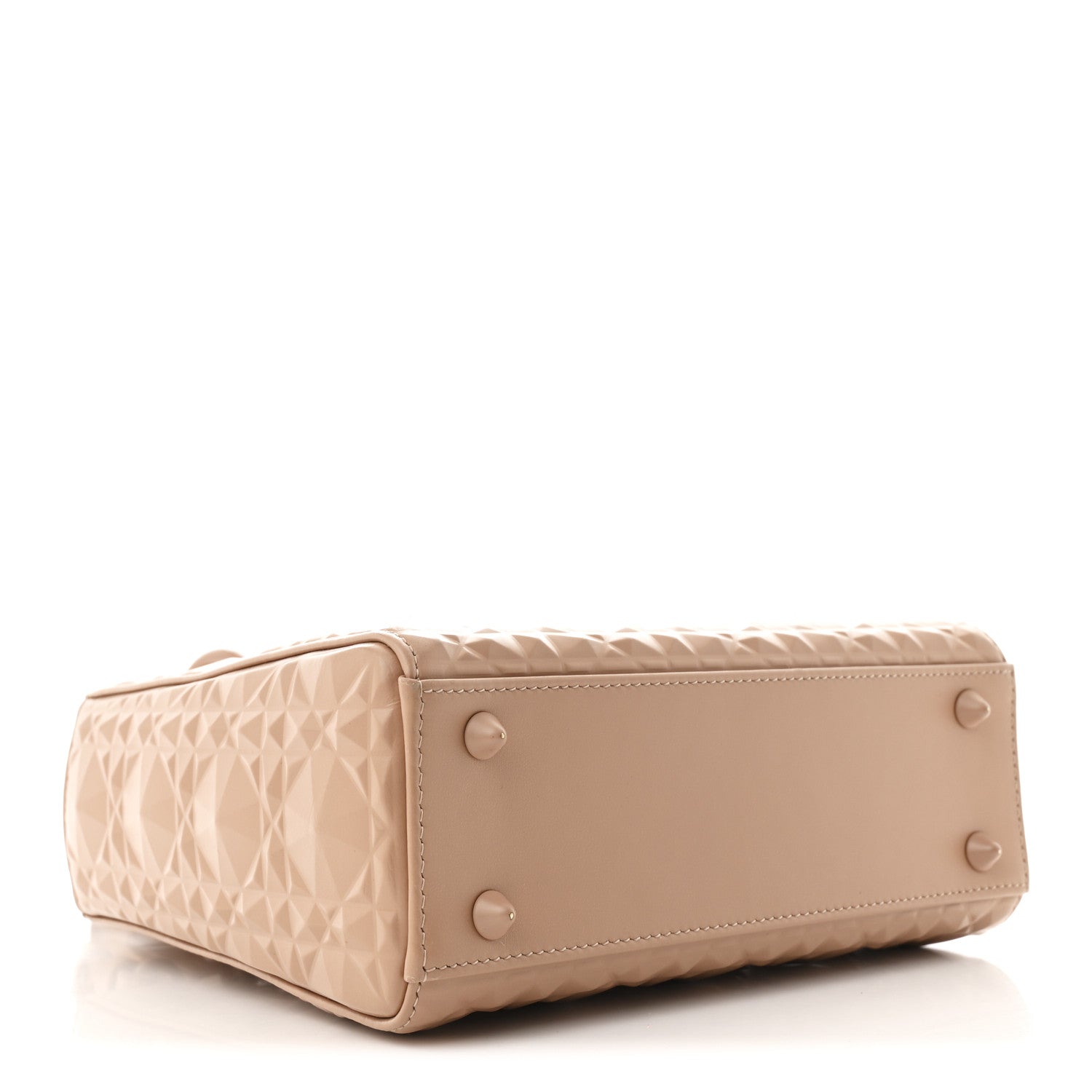 Calfskin Cannage Diamond Small My ABCDior Lady Dior Rose Des Vents