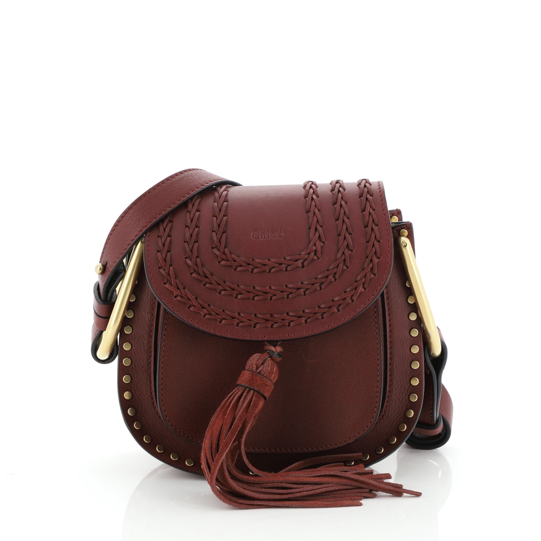 Hudson Handbag Whipstitch Leather Mini