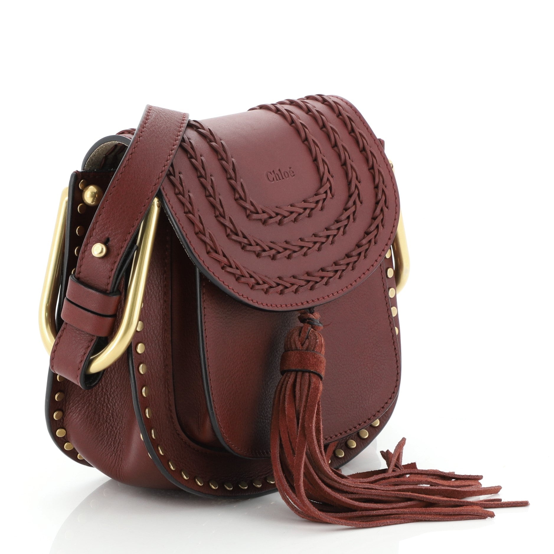Hudson Handbag Whipstitch Leather Mini
