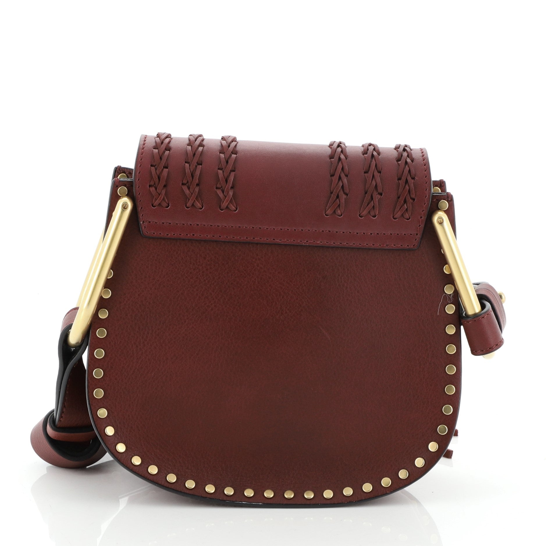 Hudson Handbag Whipstitch Leather Mini