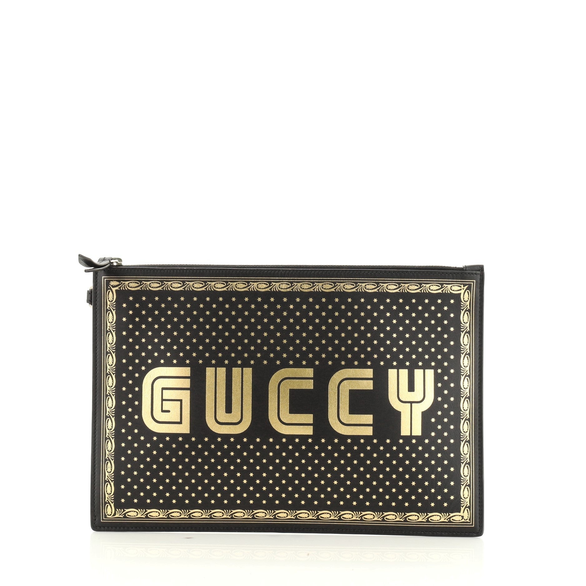 Wristlet Clutch Limited Edition Printed Leather