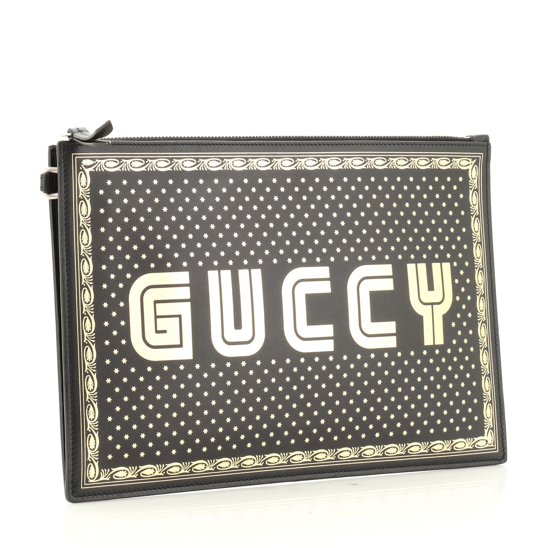 Wristlet Clutch Limited Edition Printed Leather