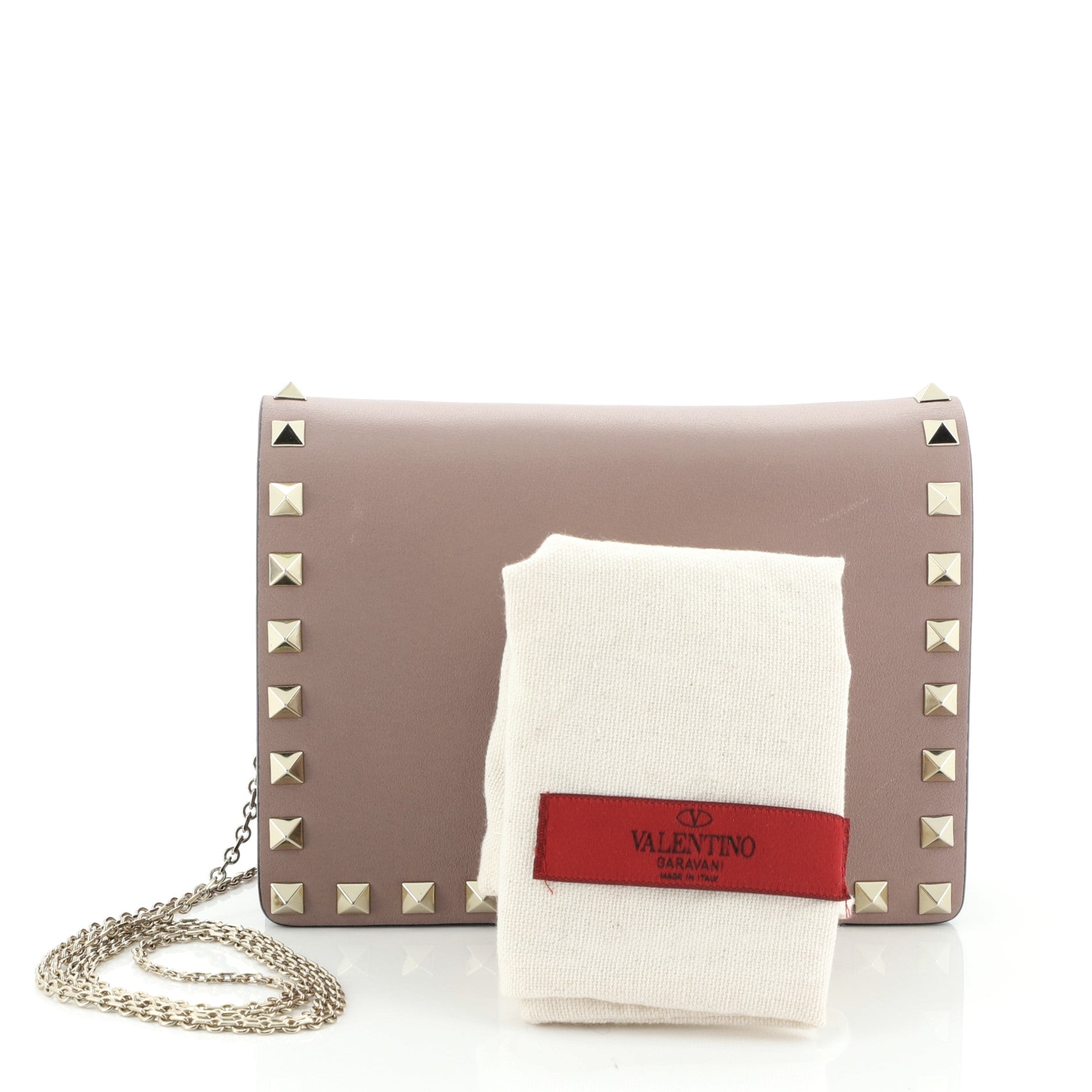Rockstud Pouch Crossbody Bag Leather Mini