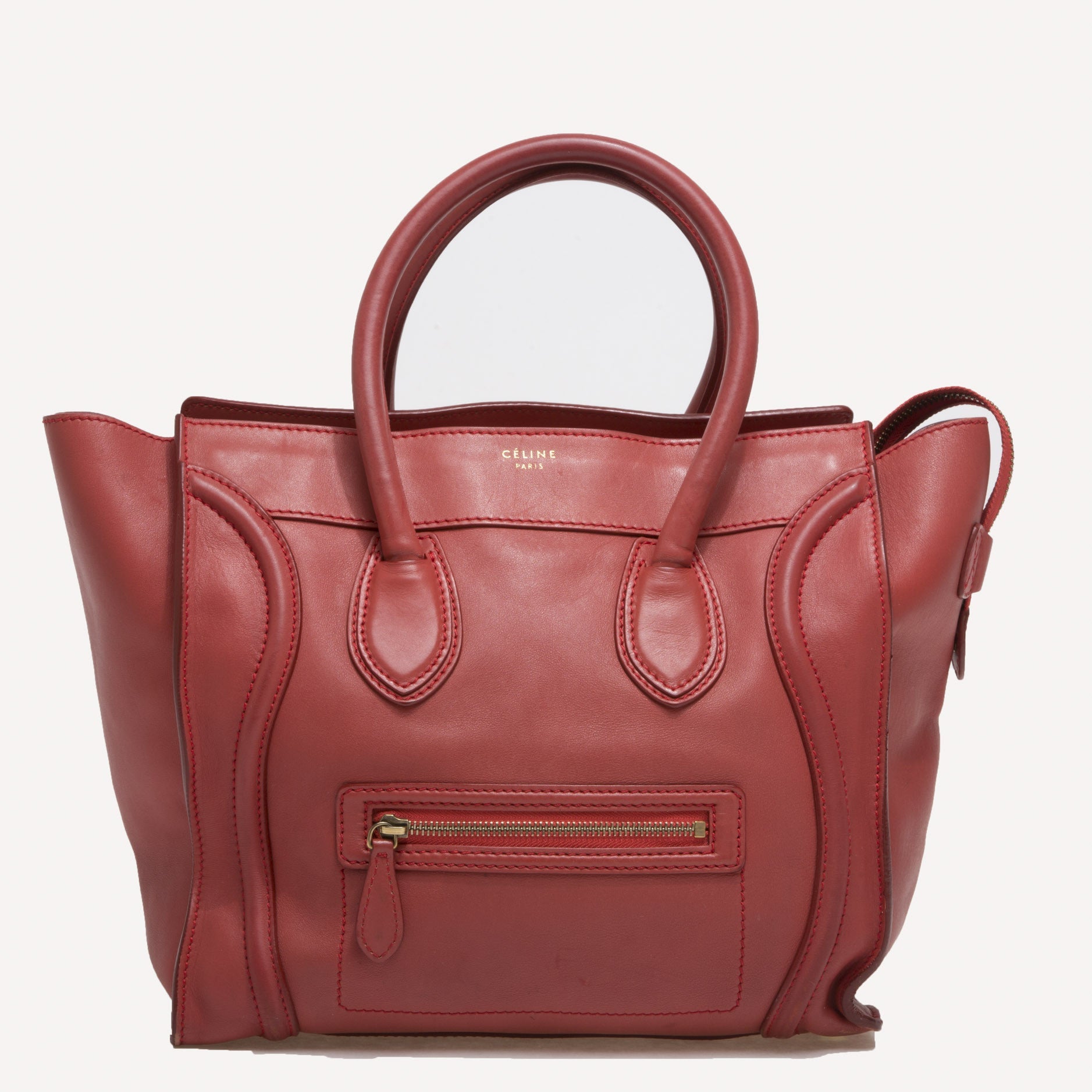 Luggage Handbag Smooth Leather Mini