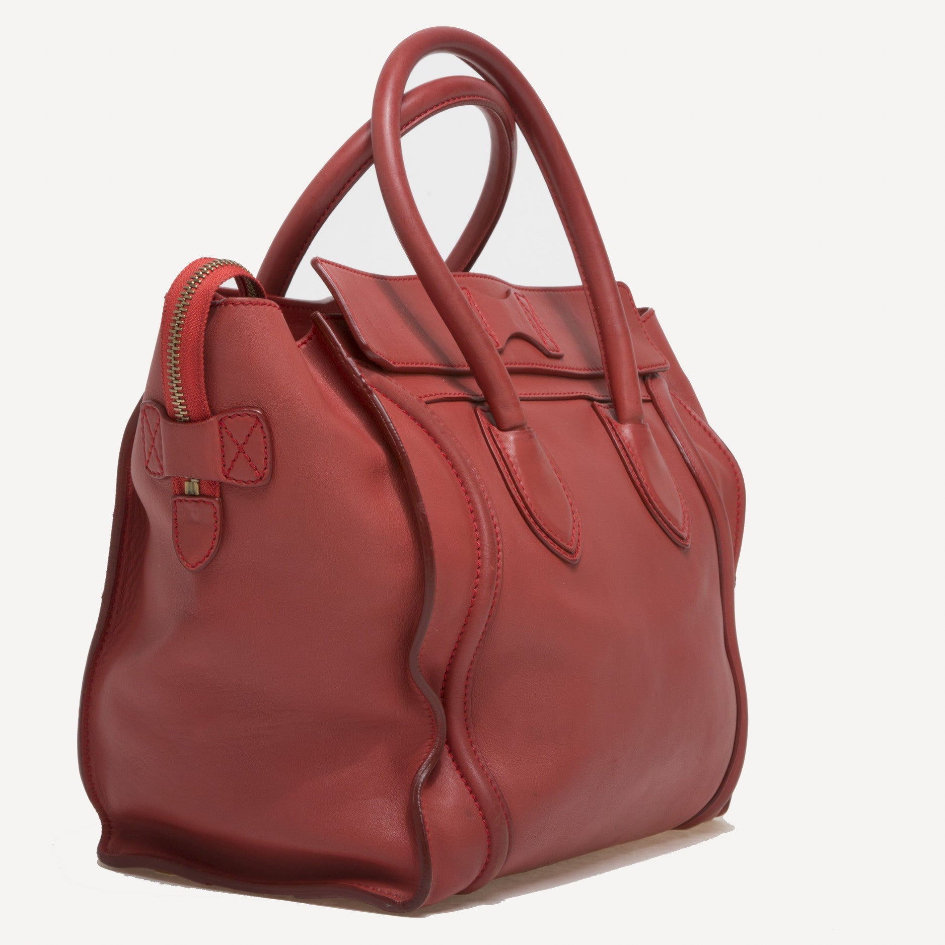 Luggage Handbag Smooth Leather Mini