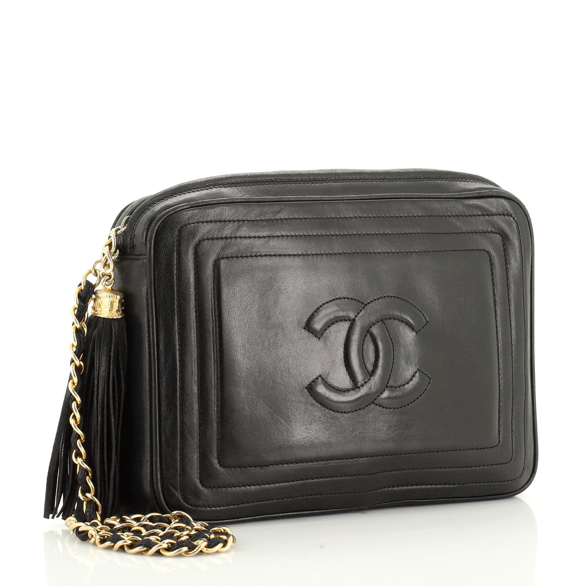 Vintage Timeless Camera Tassel Bag Lambskin Mini