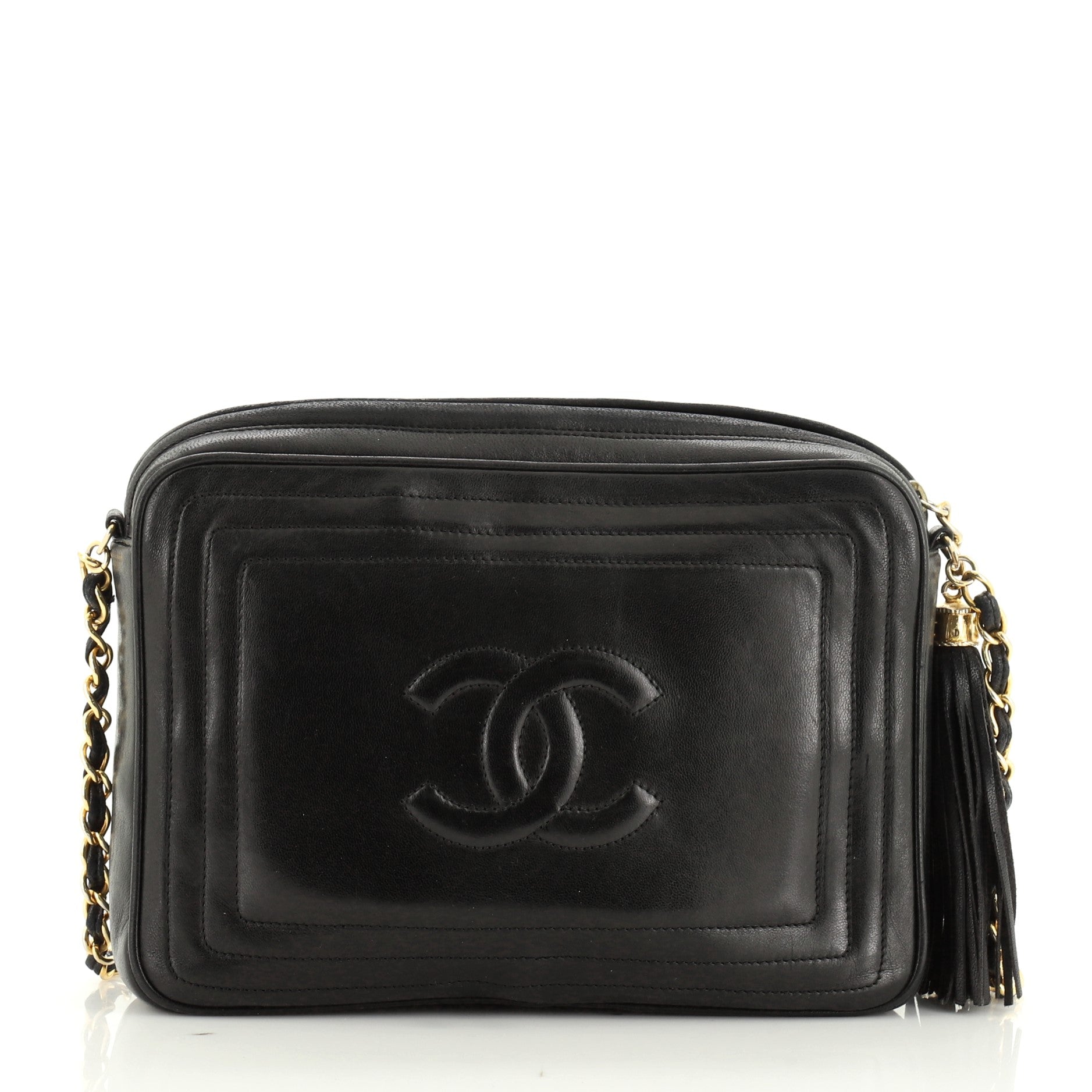 Vintage Timeless Camera Tassel Bag Lambskin Mini