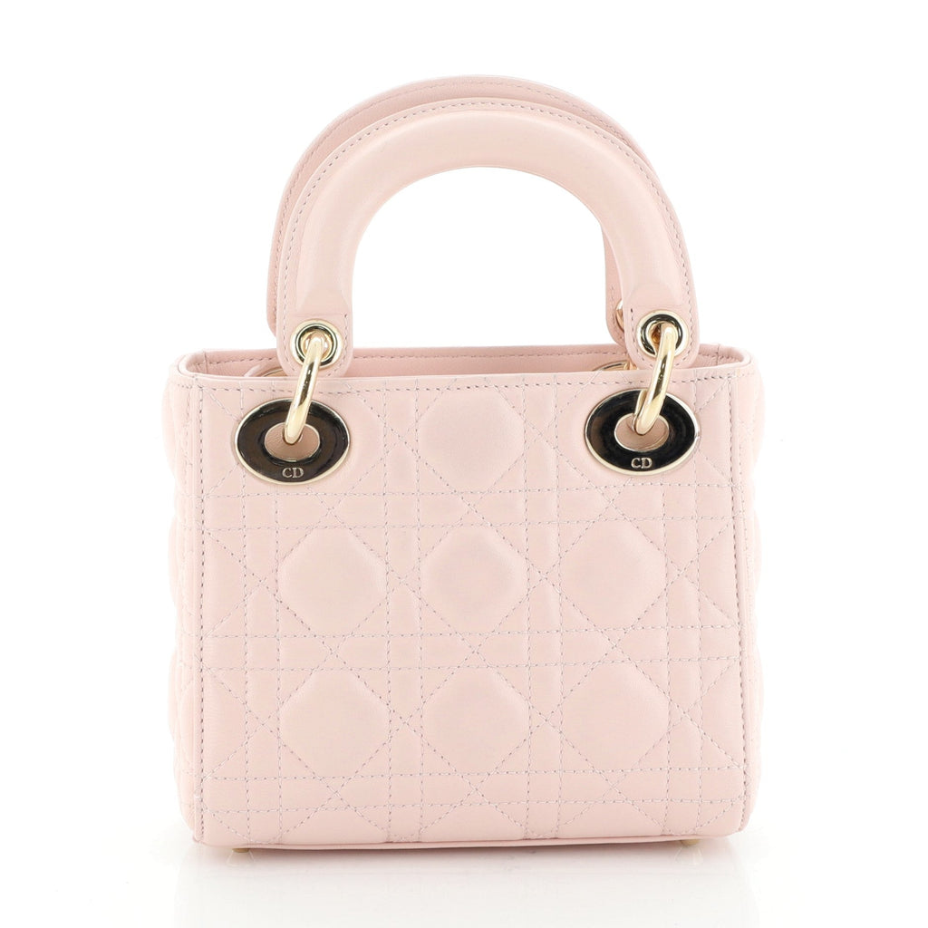 Lady Dior Bag Cannage Quilt Lambskin Mini