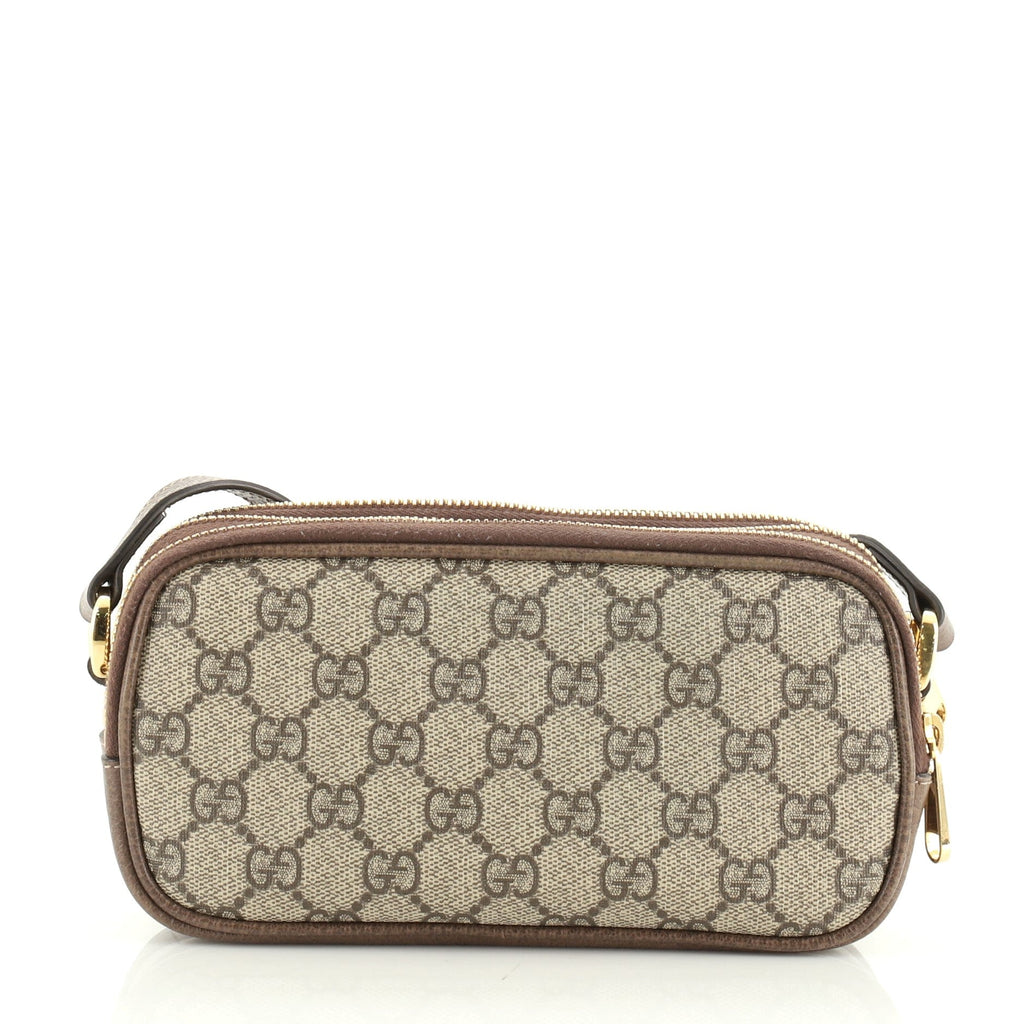 Ophidia Triple Zip Crossbody Bag GG Coated Canvas Mini