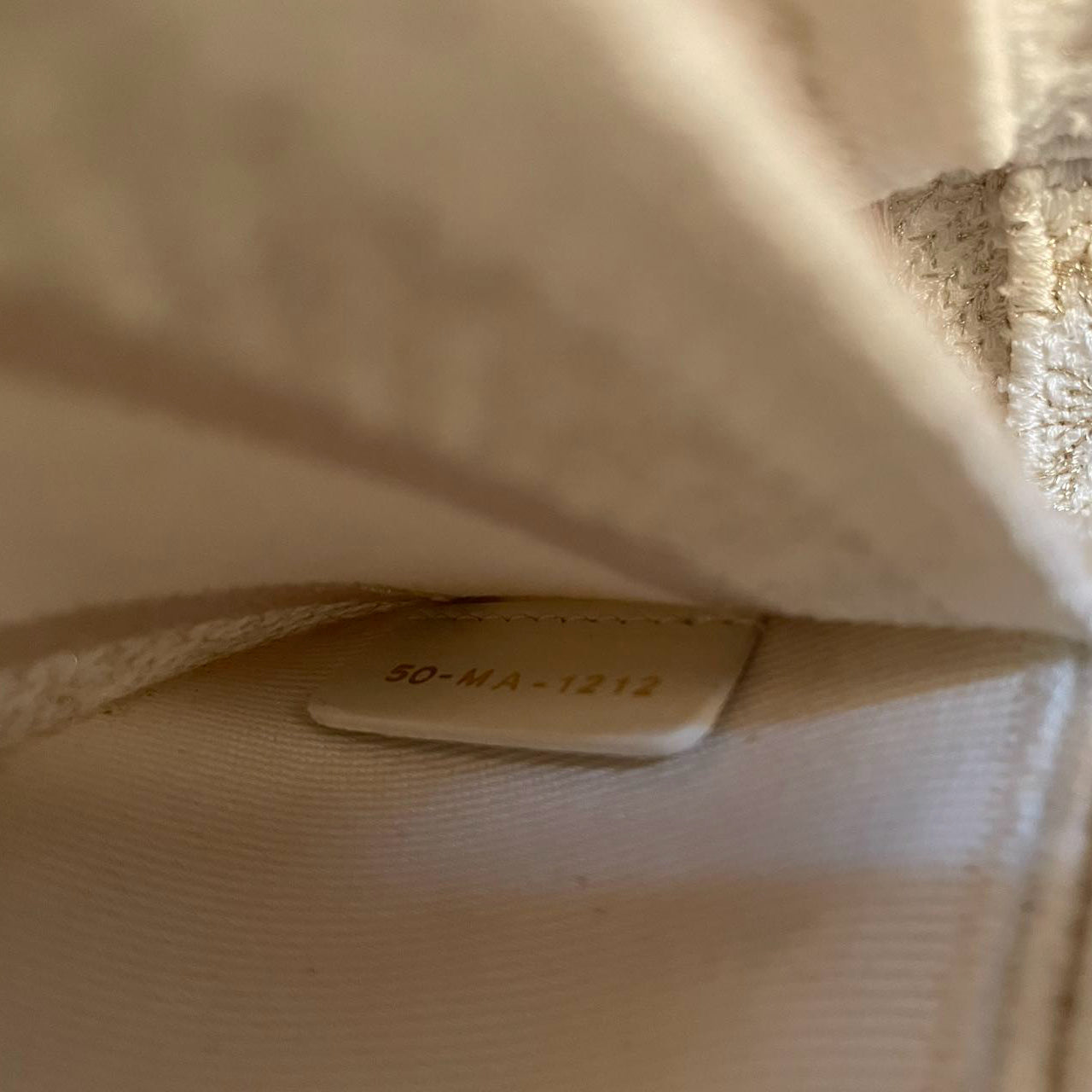 Christian Dior Lady D-Joy Bag in Beige Canvas