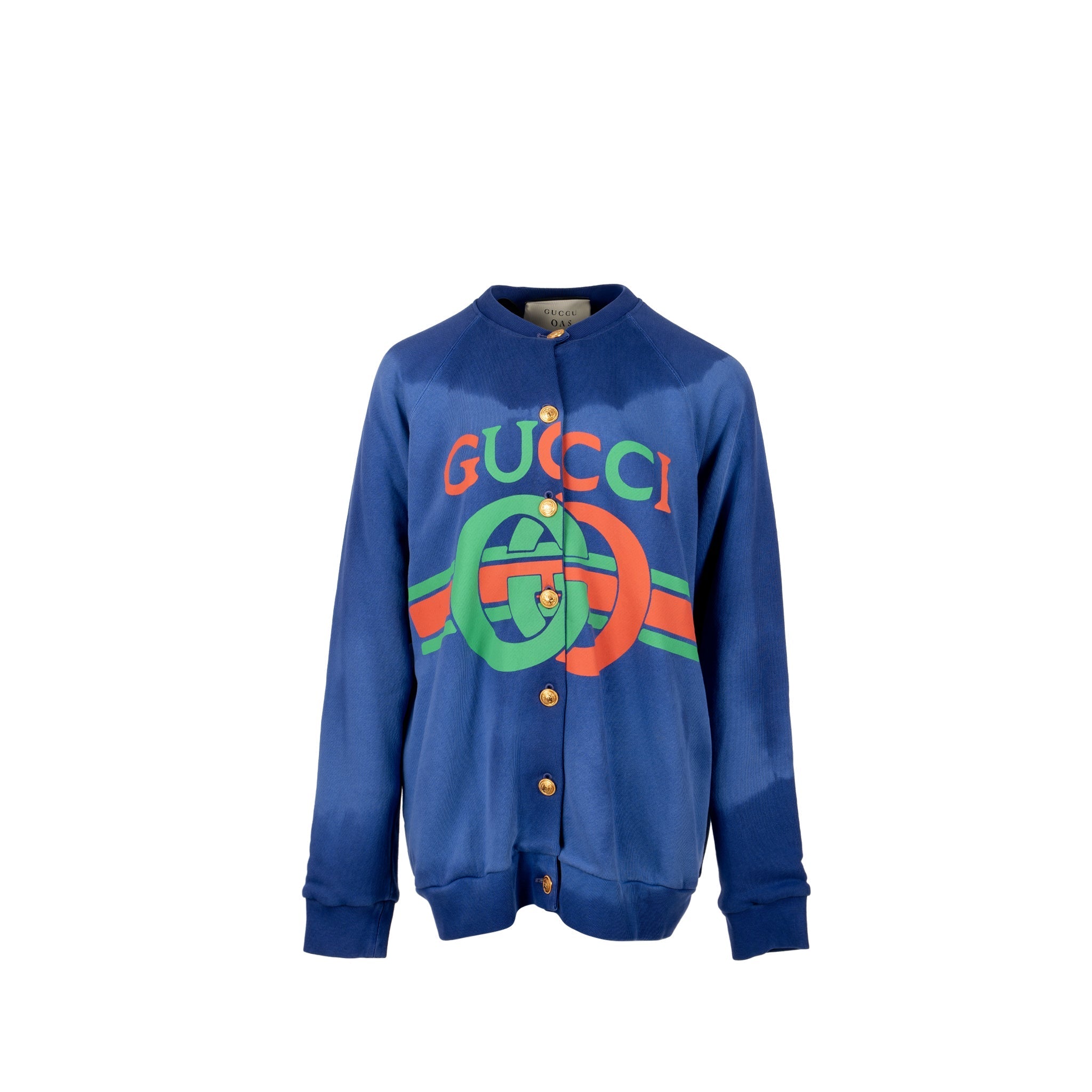 Gucci Size XS Oversized GG Logo igan/Jacket Cotton Multicolour