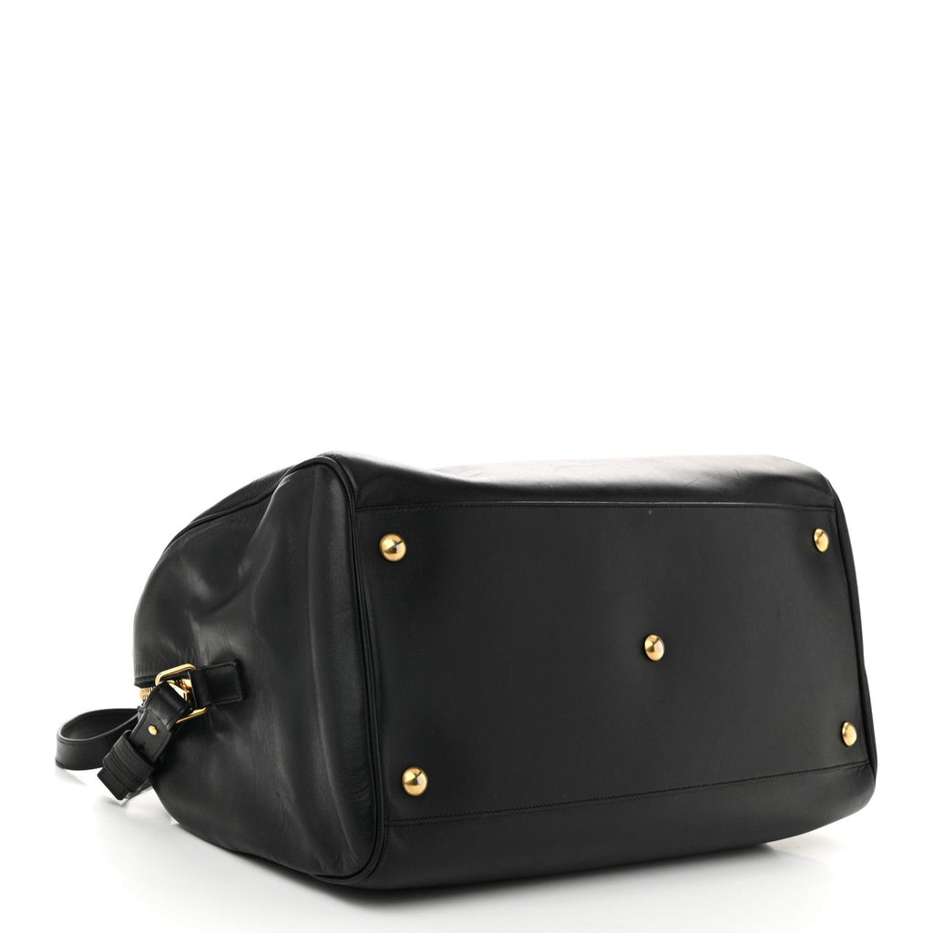 Calfskin Classic Duffle 12 Black