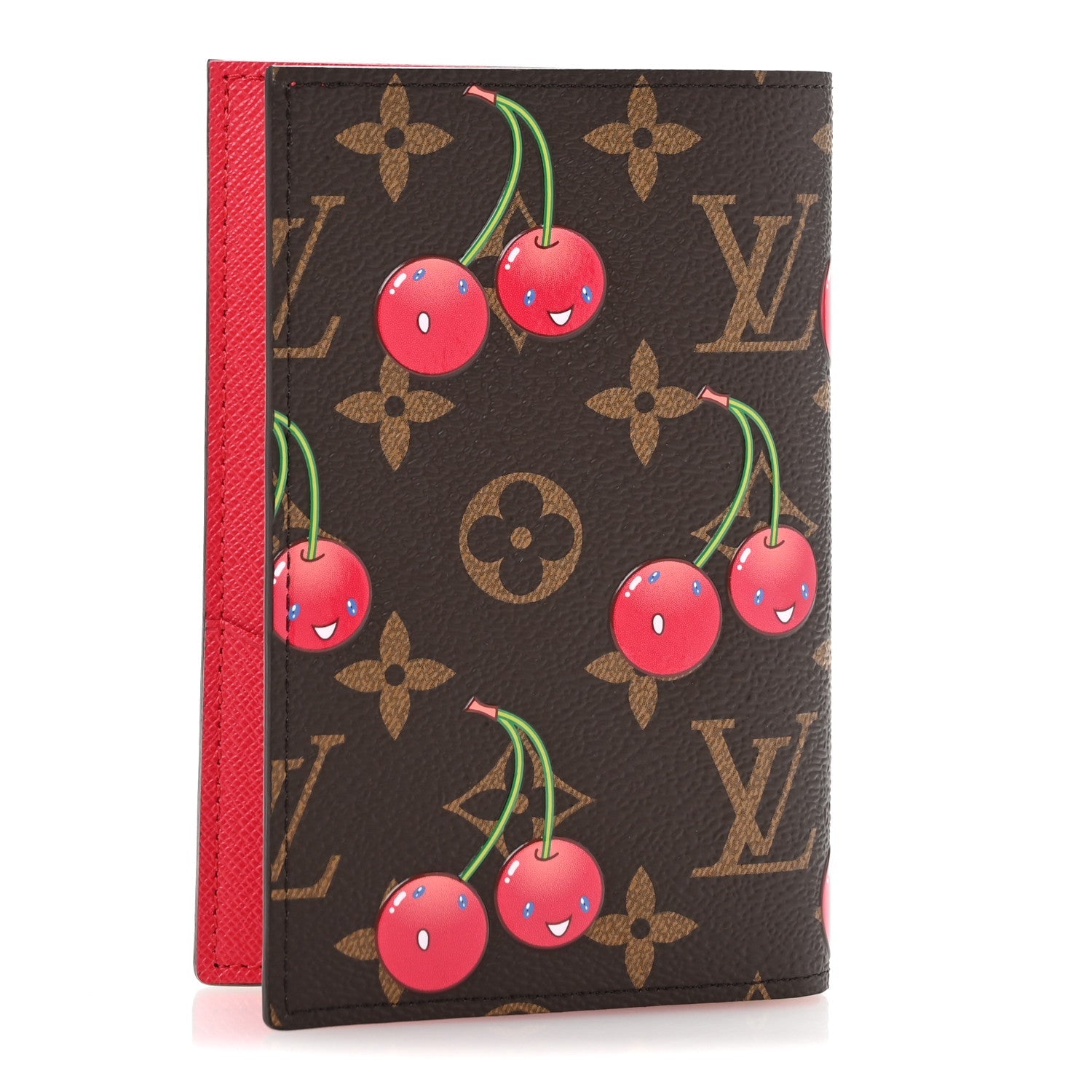 LV X TM Monogram Cerises Passport Cover