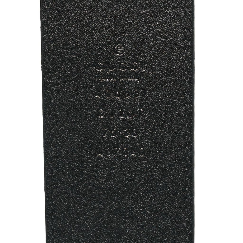 Textured Calfskin Double G 40mm Belt 75 30 Black