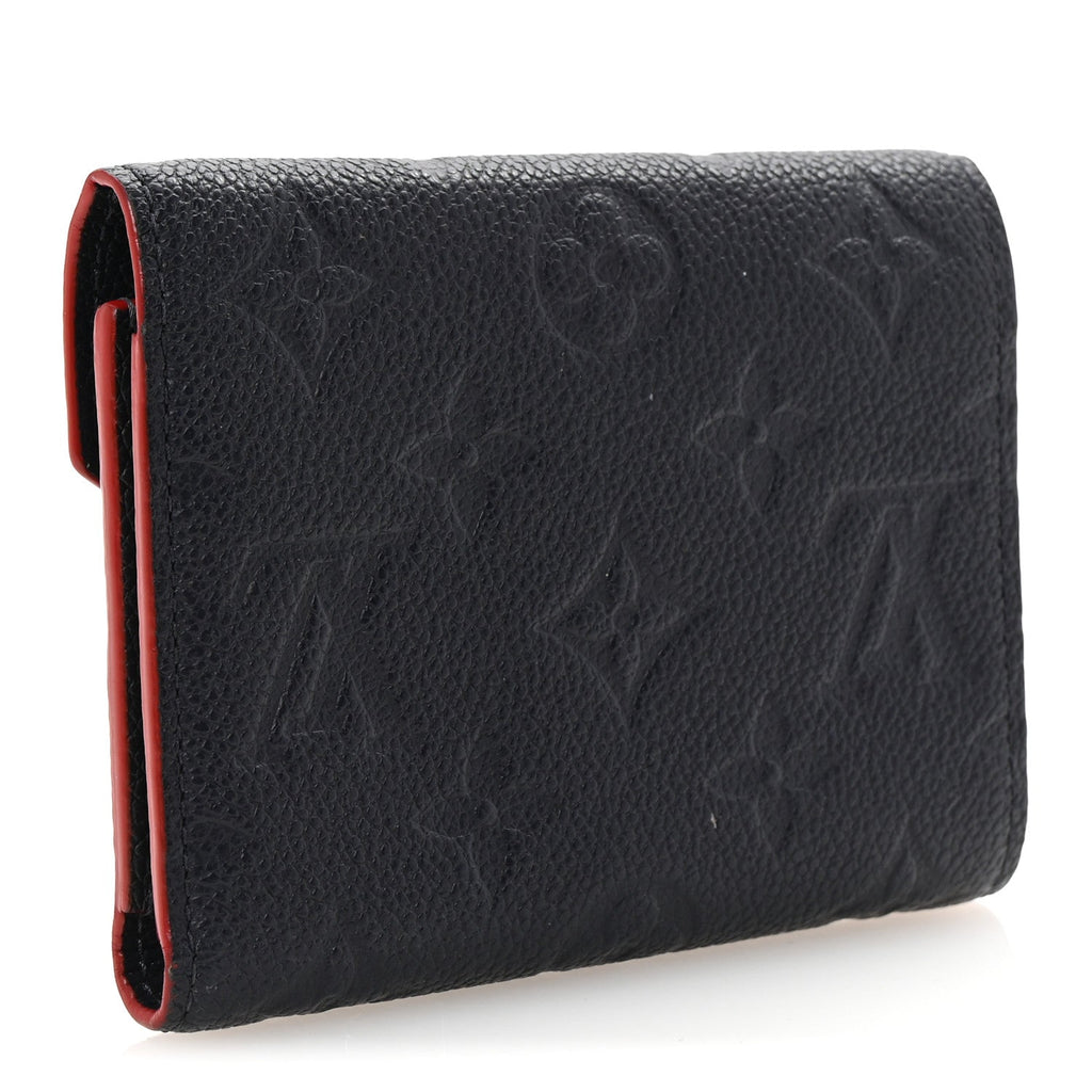 Empreinte Victorine Wallet Marine Rouge