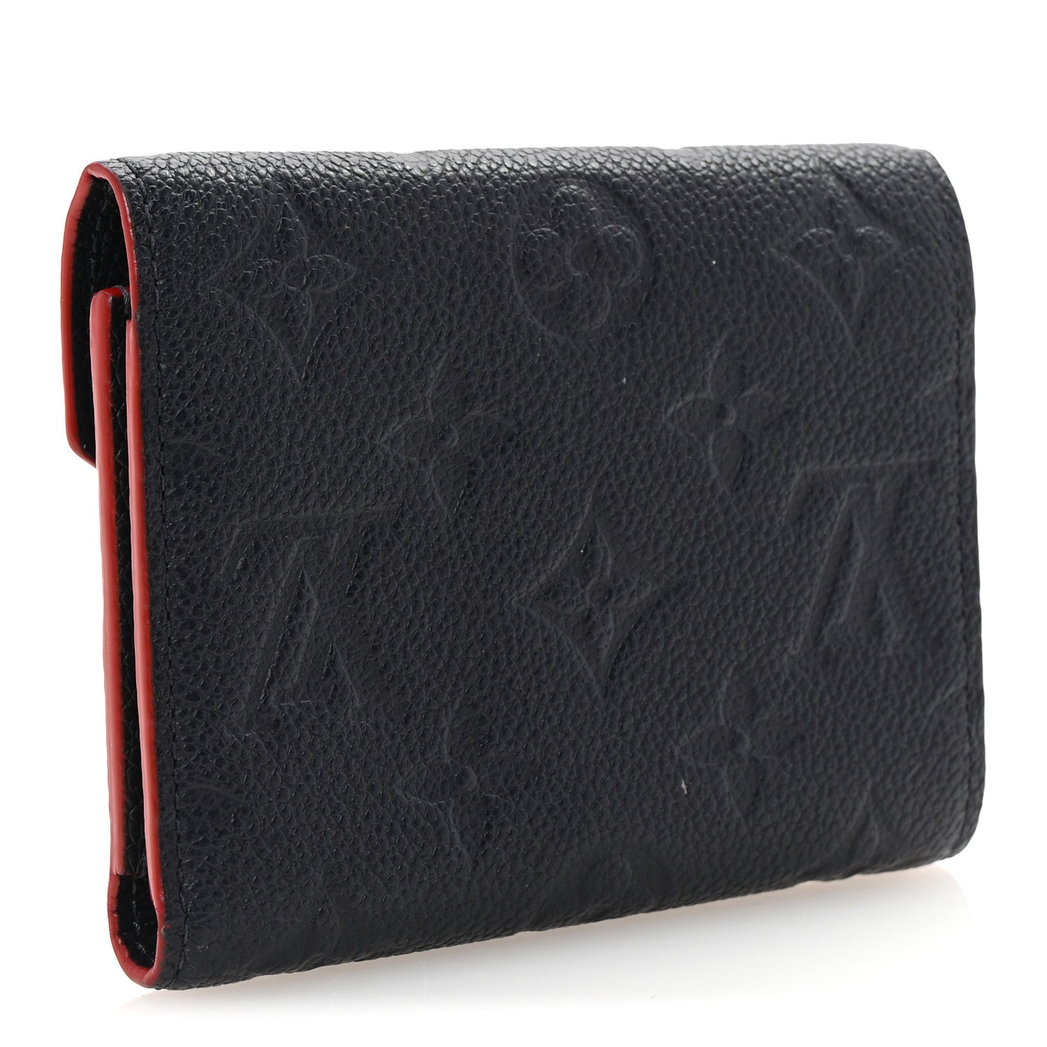Empreinte Victorine Wallet Marine Rouge