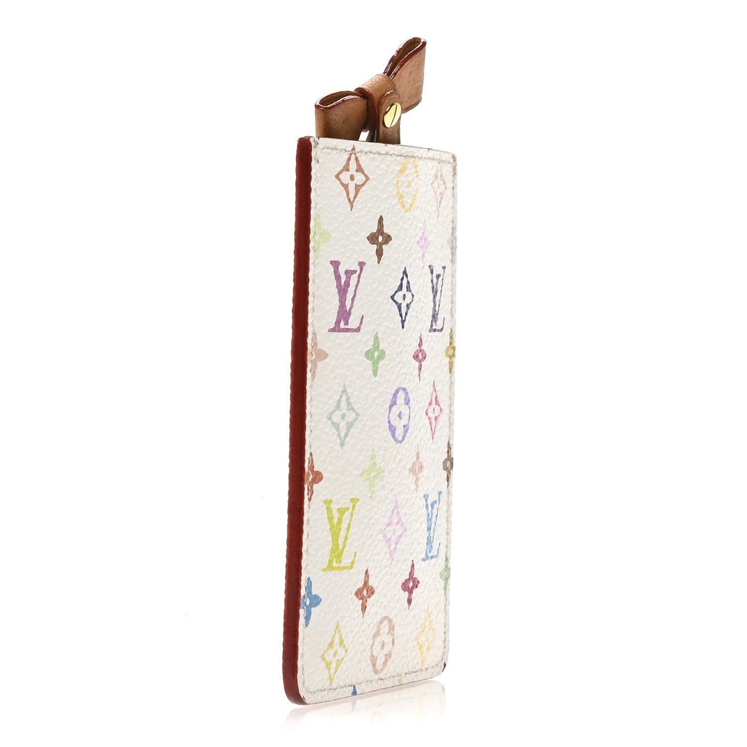 Monogram Multicolor Mirror and Case Pouch White
