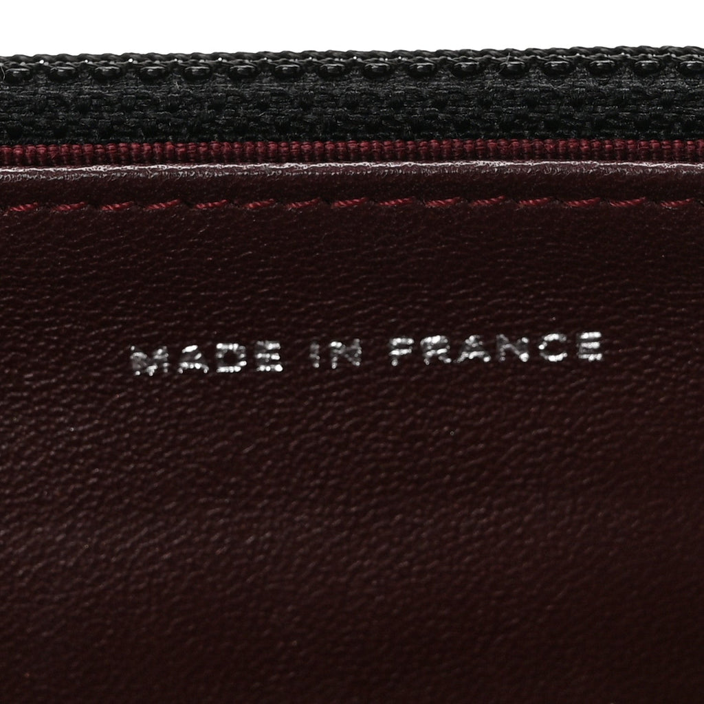 Lambskin Quilted Wallet On Chain WOC Black