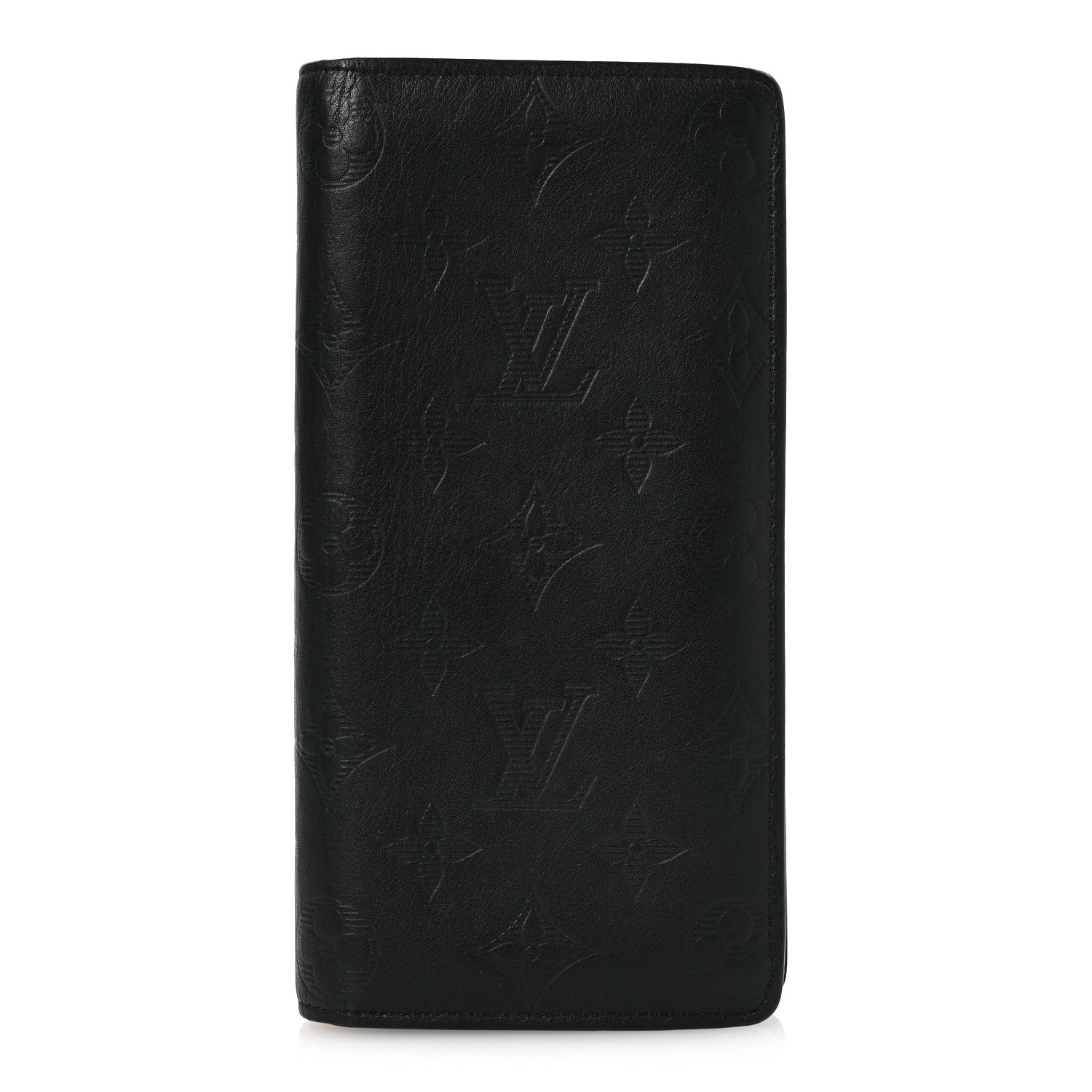Calfskin Monogram Shadow Brazza Wallet Black