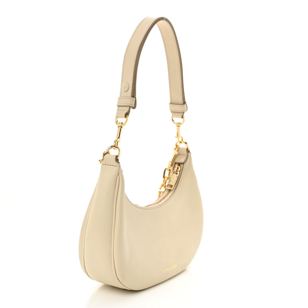 Calfskin The Curve Bag Cloud White