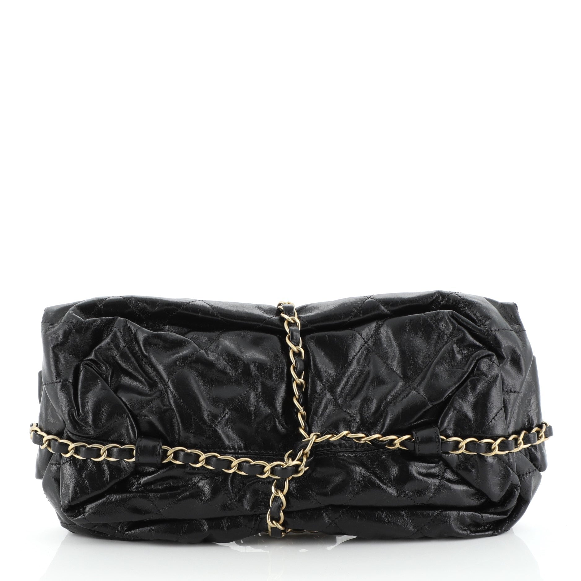 Midnight Swim Baluchon Clutch Quilted Calfskin