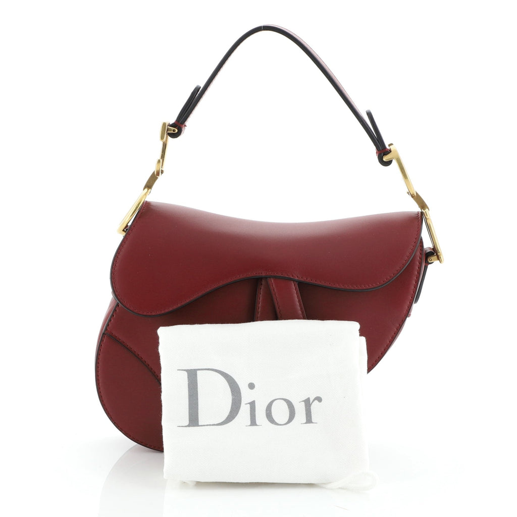 Saddle Handbag Leather Mini