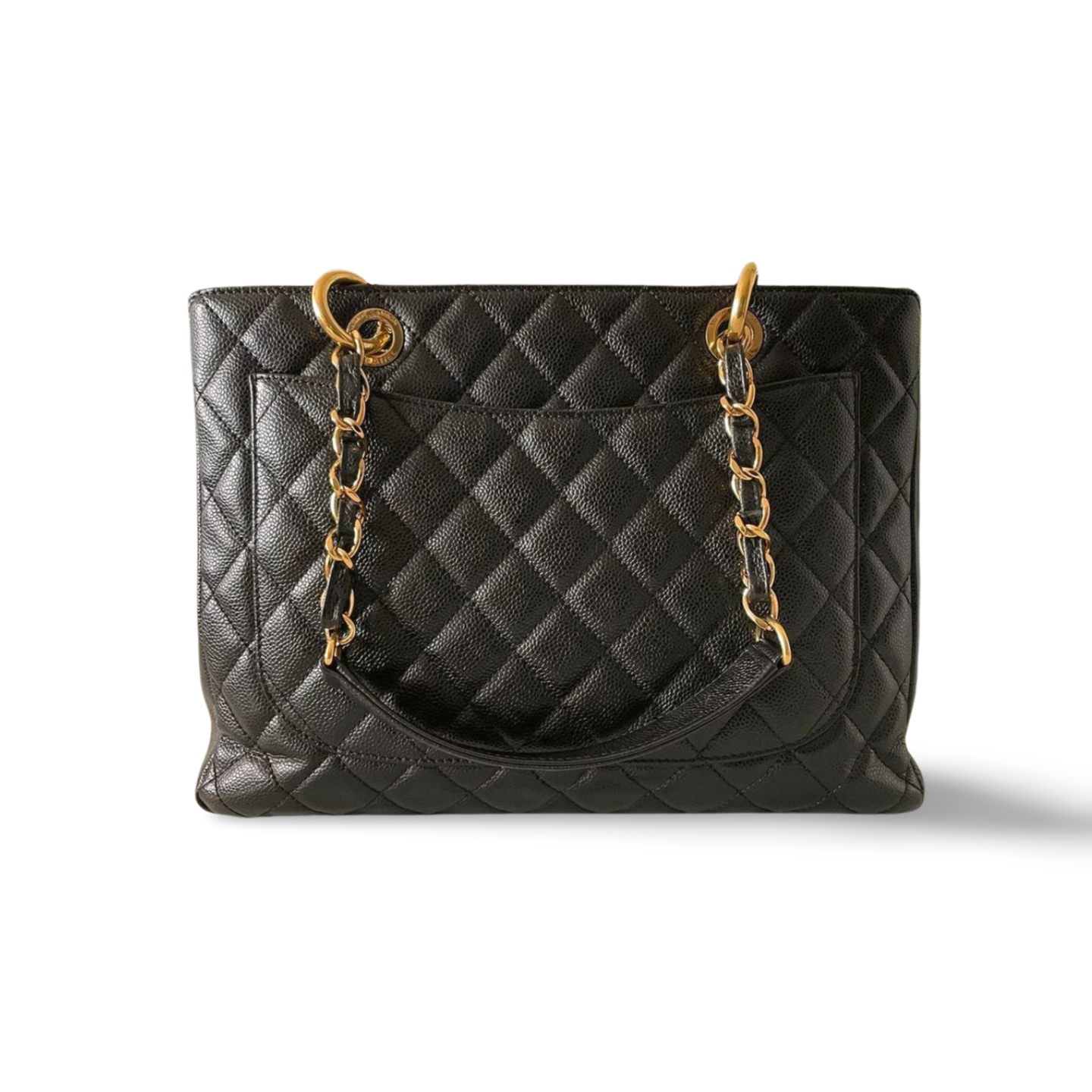 Chanel Grand Shopper Tote in Black Cavier Leather with Gold Hardware