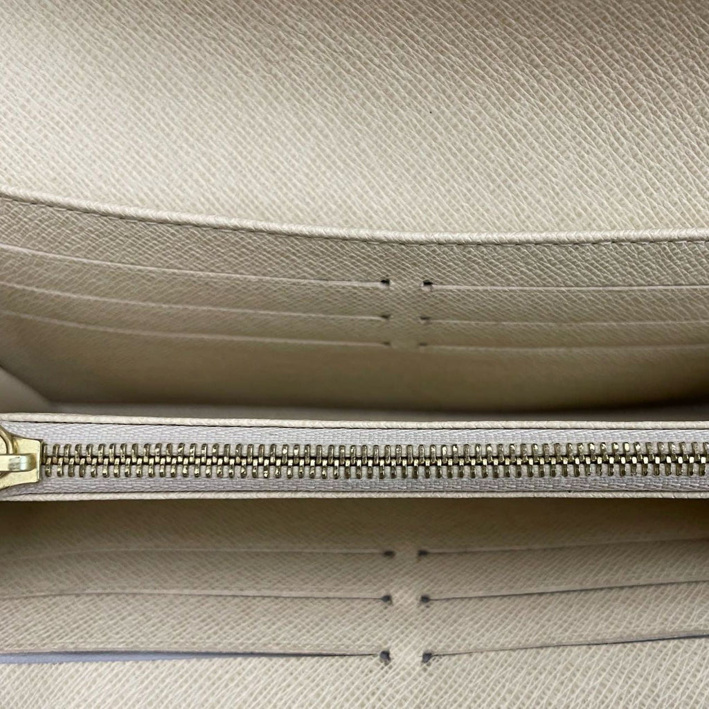 Louis Vuitton Sarah Damier Azur Canvas Wallet Beige