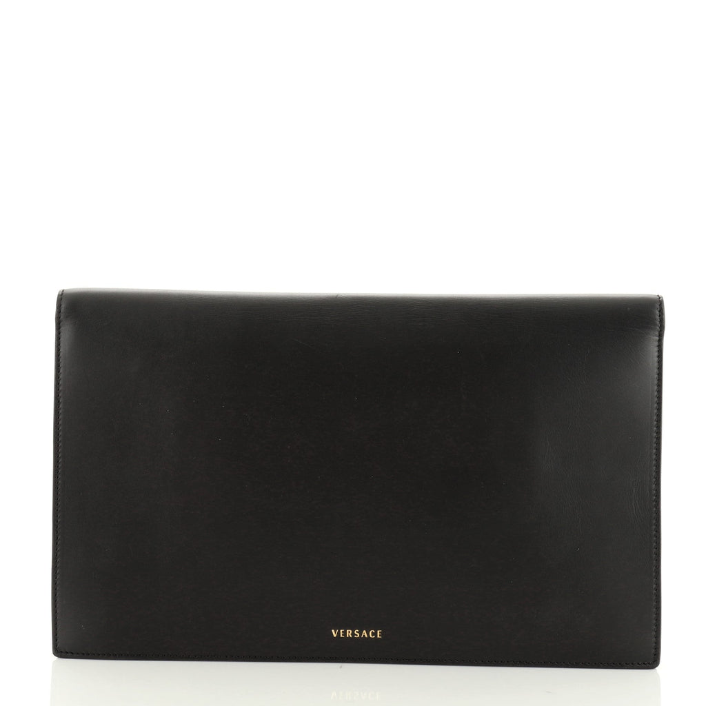 Tribute Medallion Flap Clutch Leather Medium