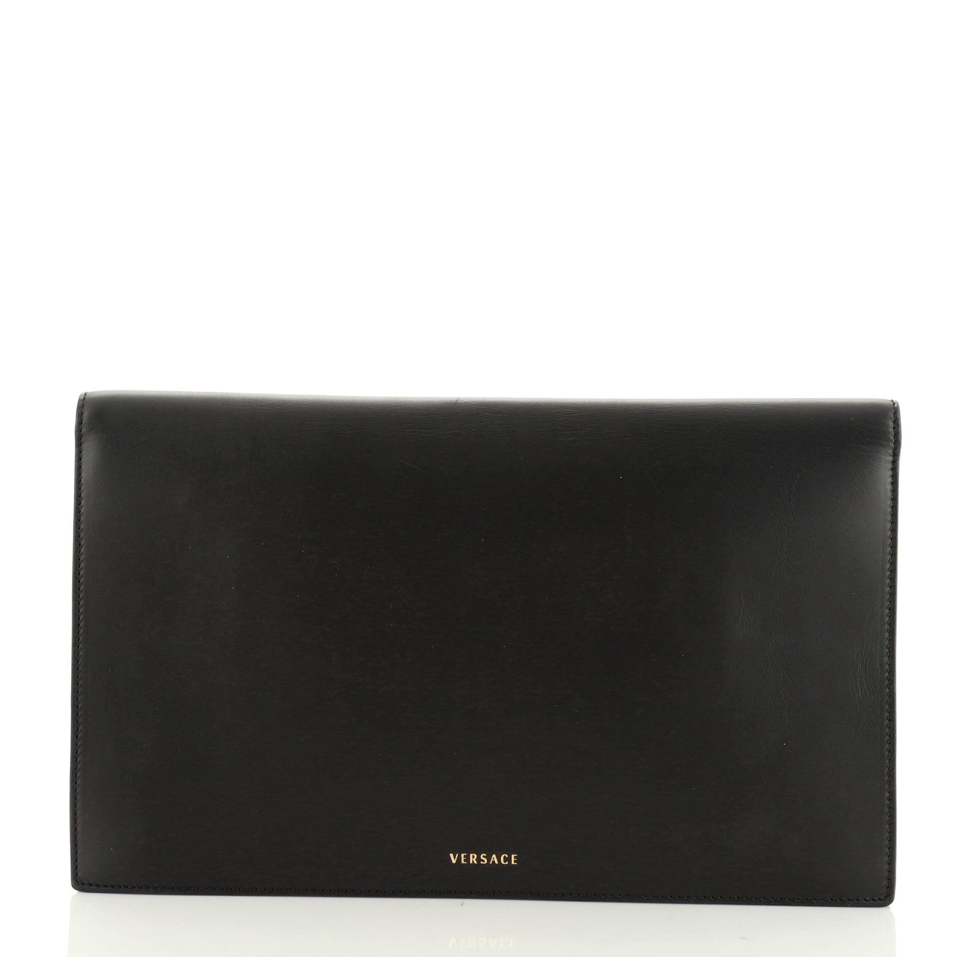 Tribute Medallion Flap Clutch Leather Medium