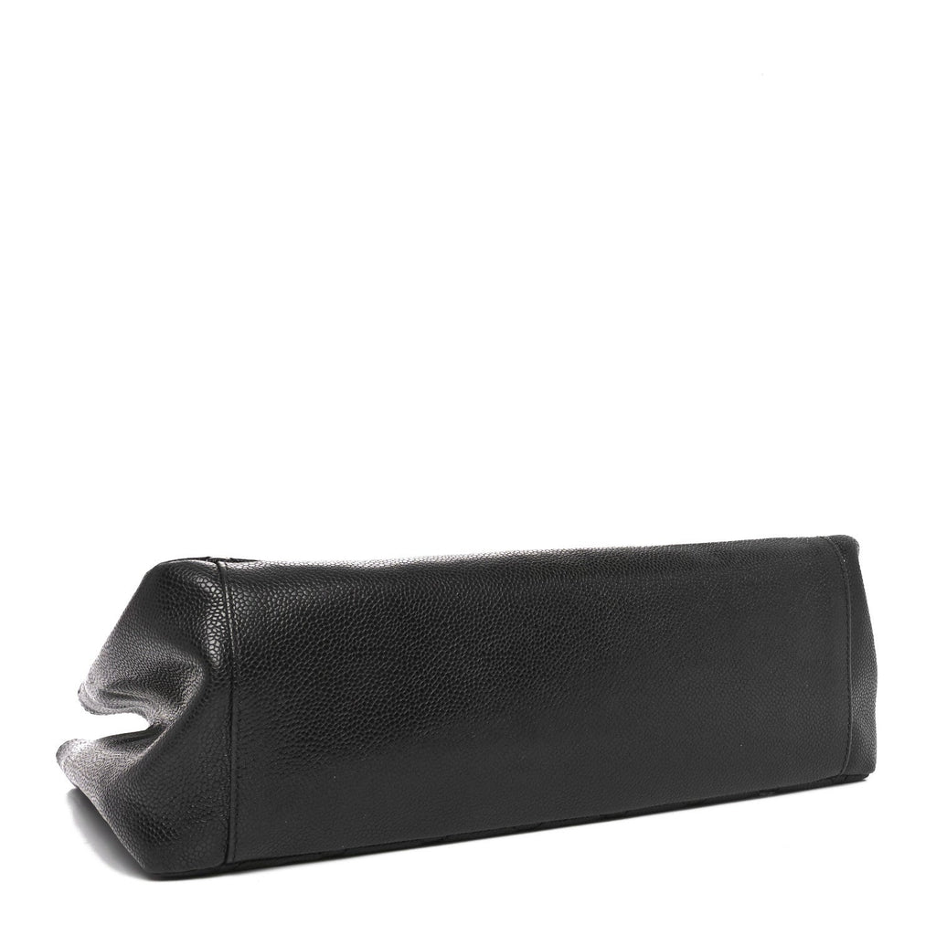 Caviar Quilted Grand Shopping Tote GST Black