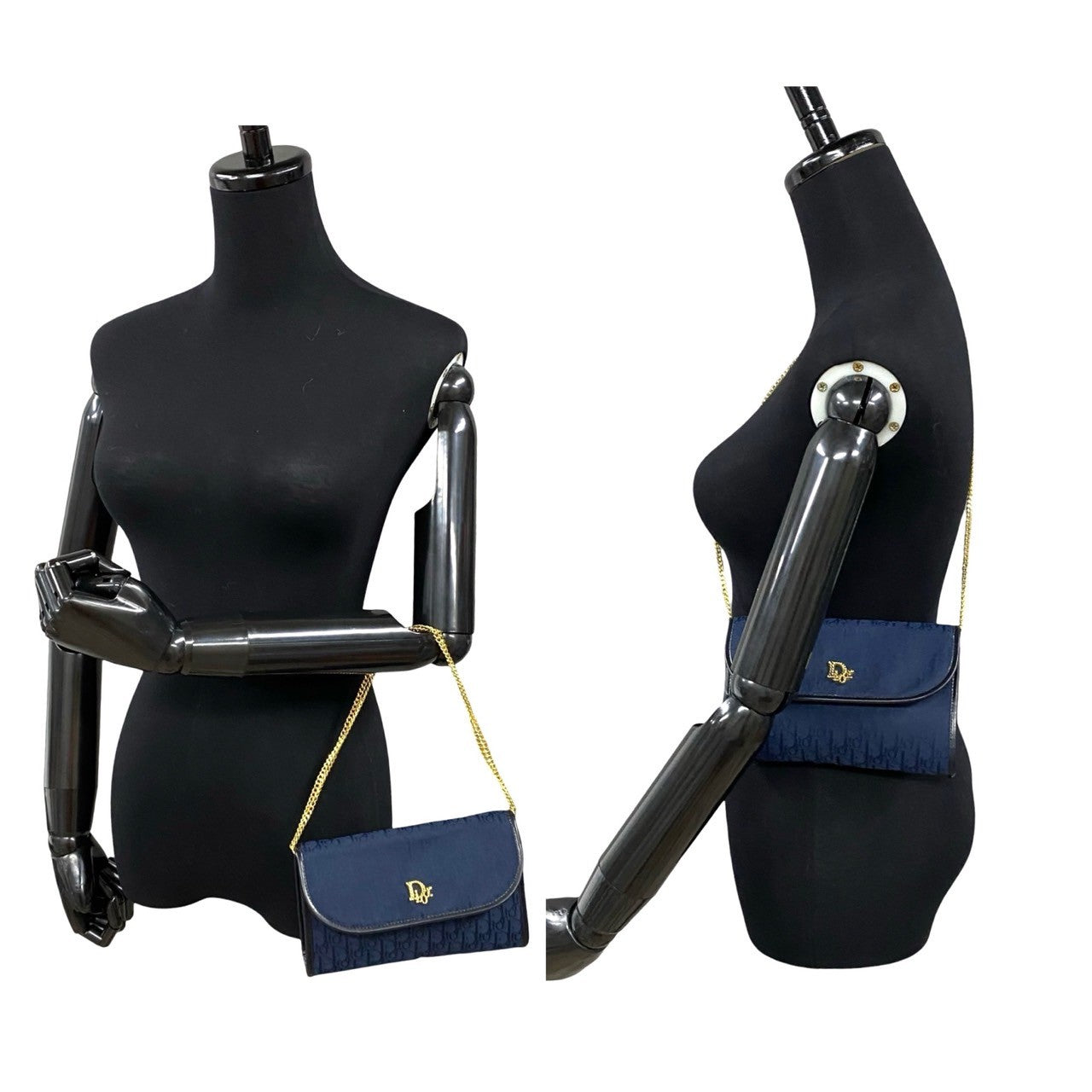 Christian Dior Trotter Canvas Leather Shoulder Bag