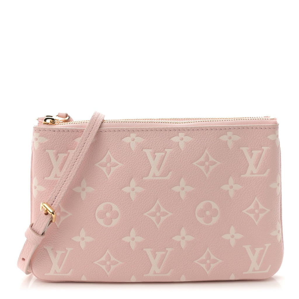 Empreinte Monogram Double Zip Pochette Rose