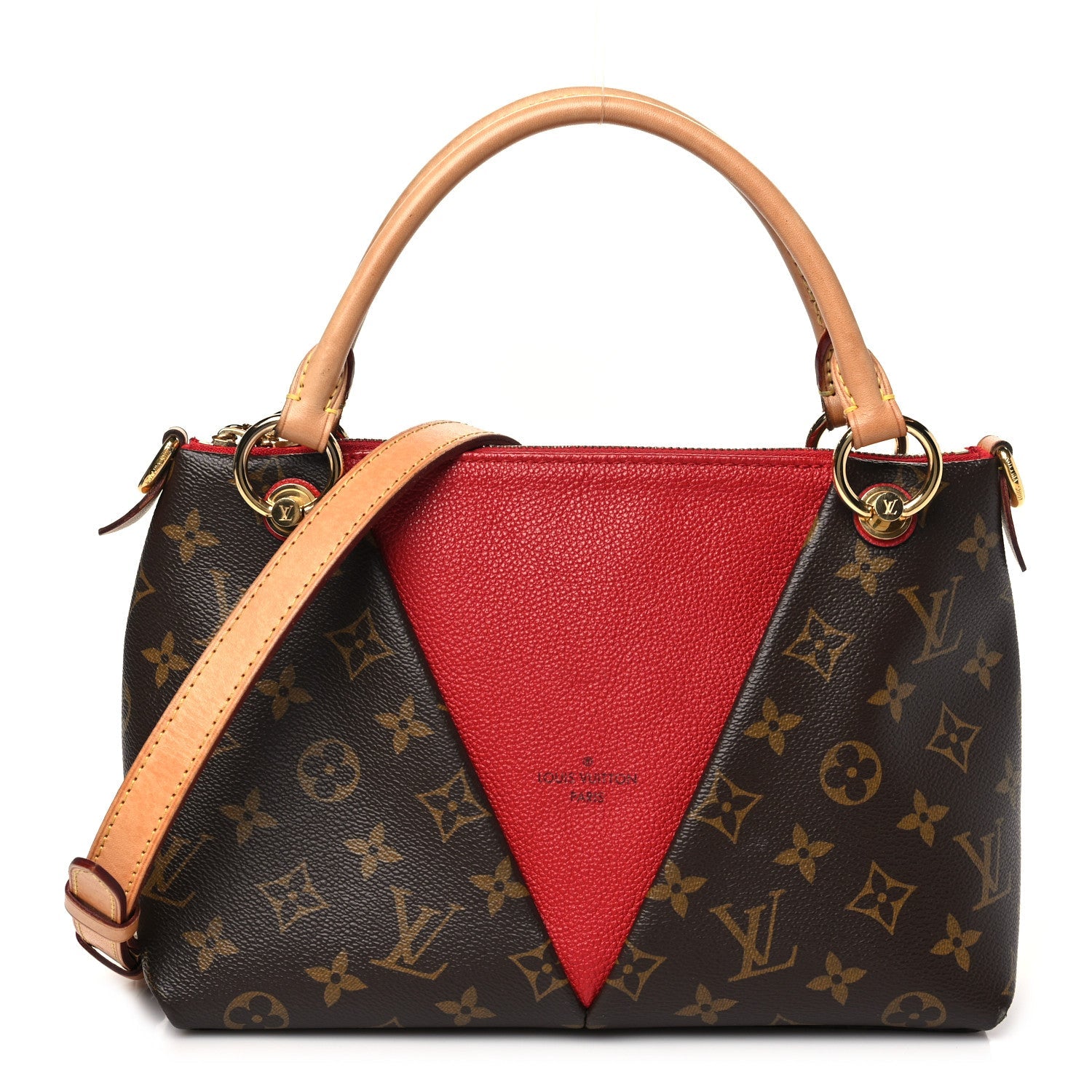 Monogram V Tote BB Cherry