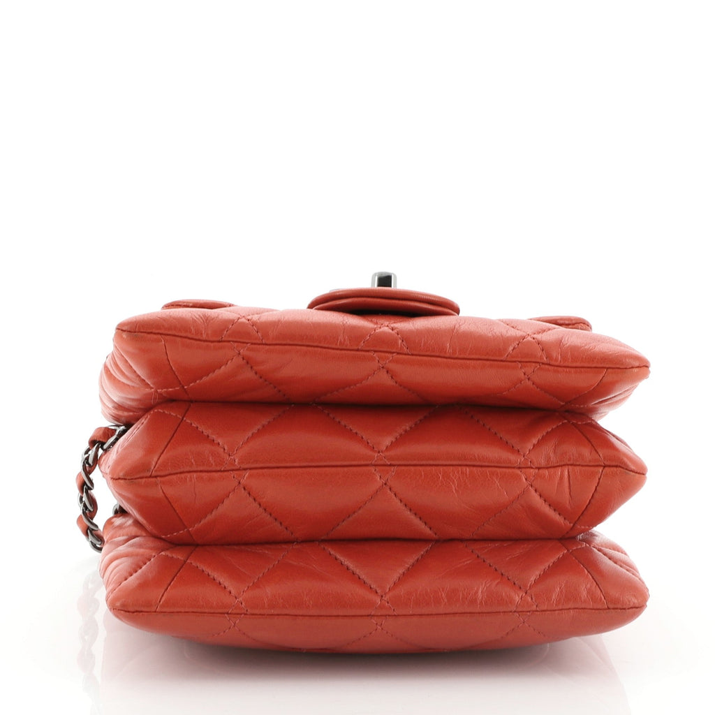 3 Accordion Flap Bag Quilted Lambskin Mini
