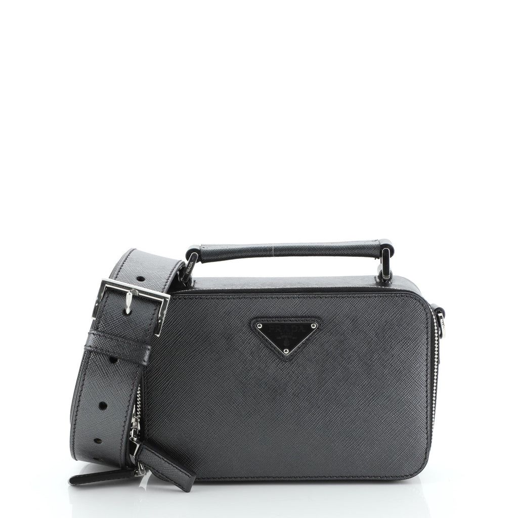 Brique Crossbody Bag Saffiano Leather Mini