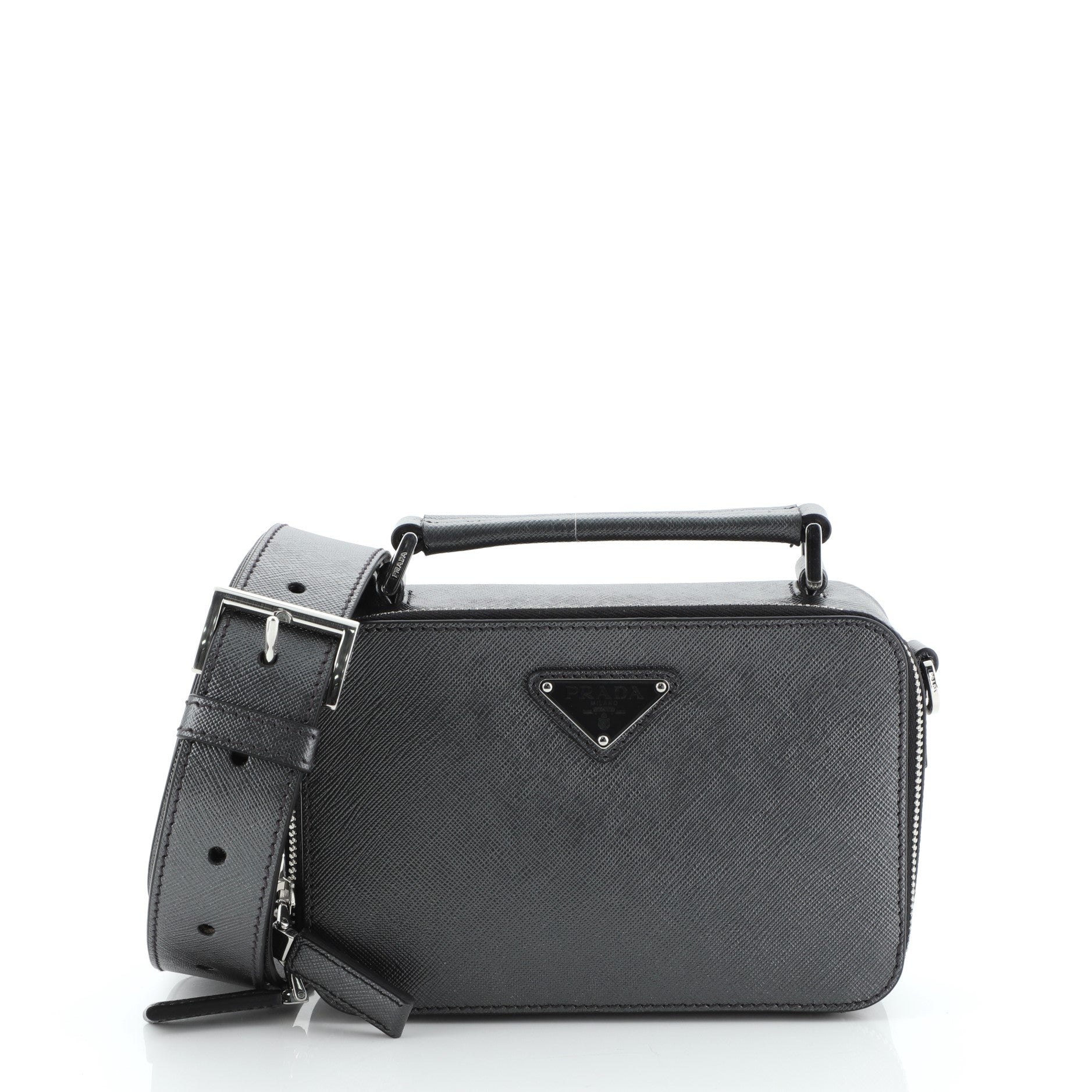 Brique Crossbody Bag Saffiano Leather Mini