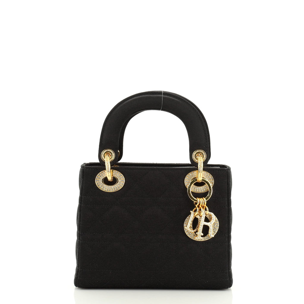Lady Dior Bag Cannage Quilt Satin Mini