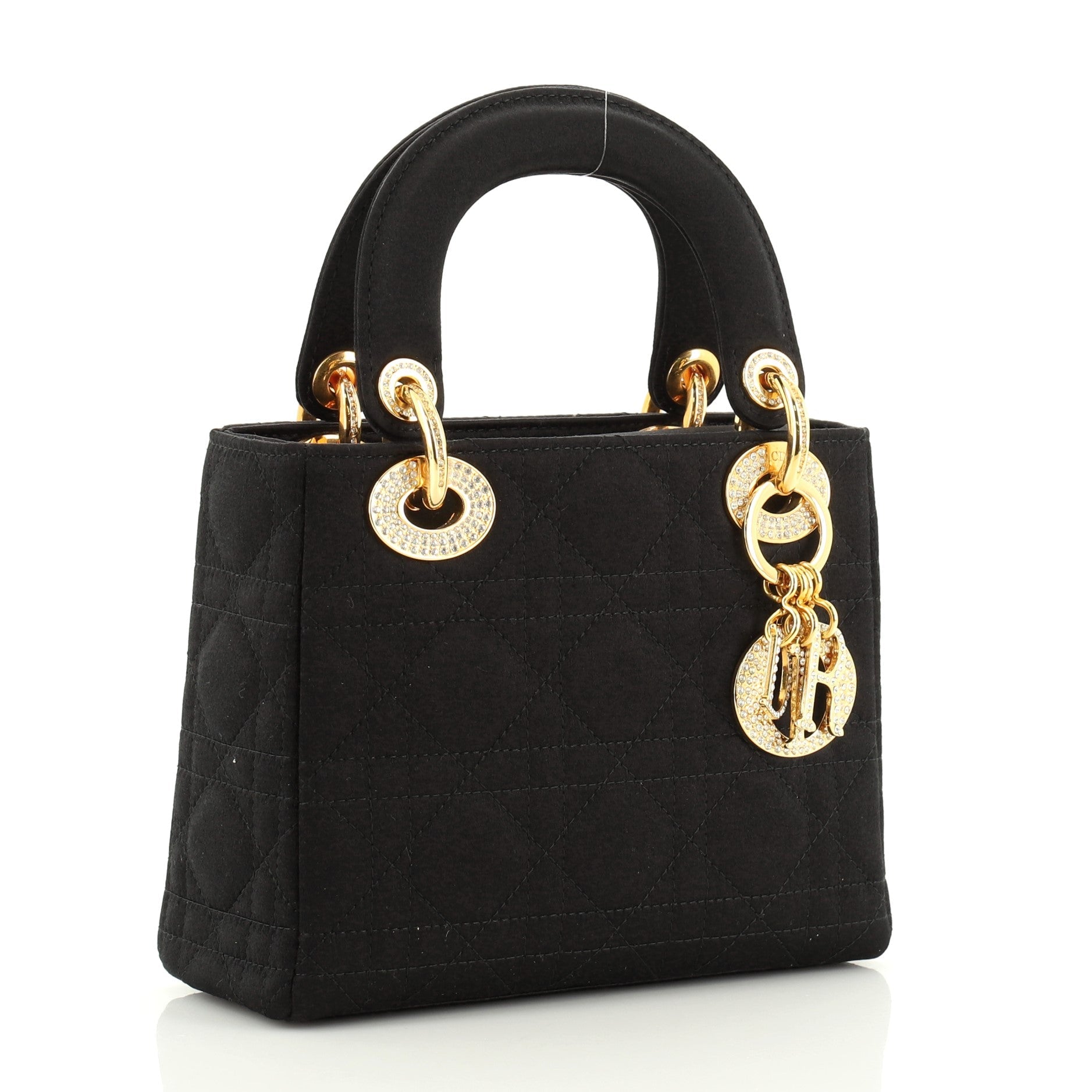 Lady Dior Bag Cannage Quilt Satin Mini